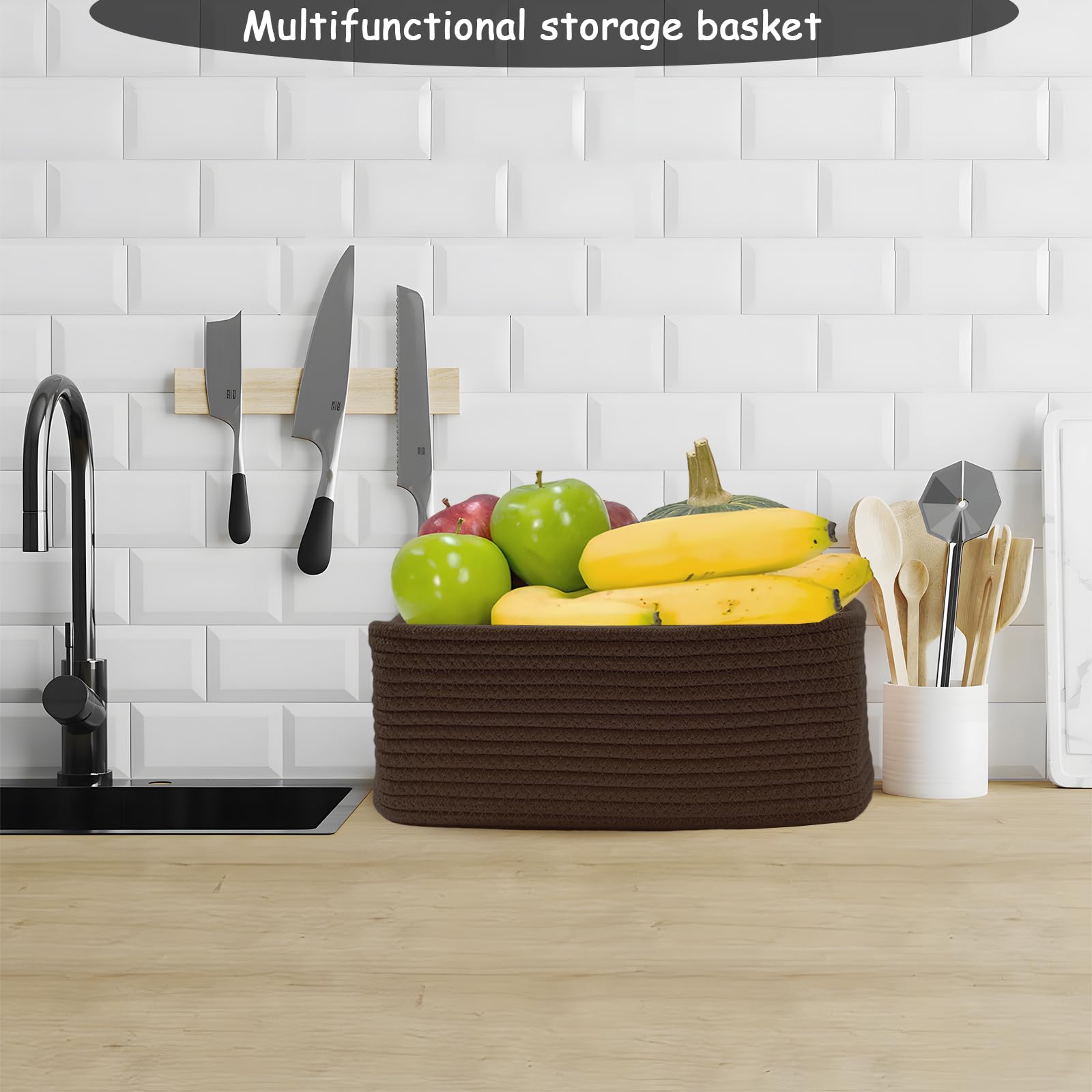 COMFY HOMI 11.5"x7.5"x4.7" Storage Baskets for Organizing (3 Count)