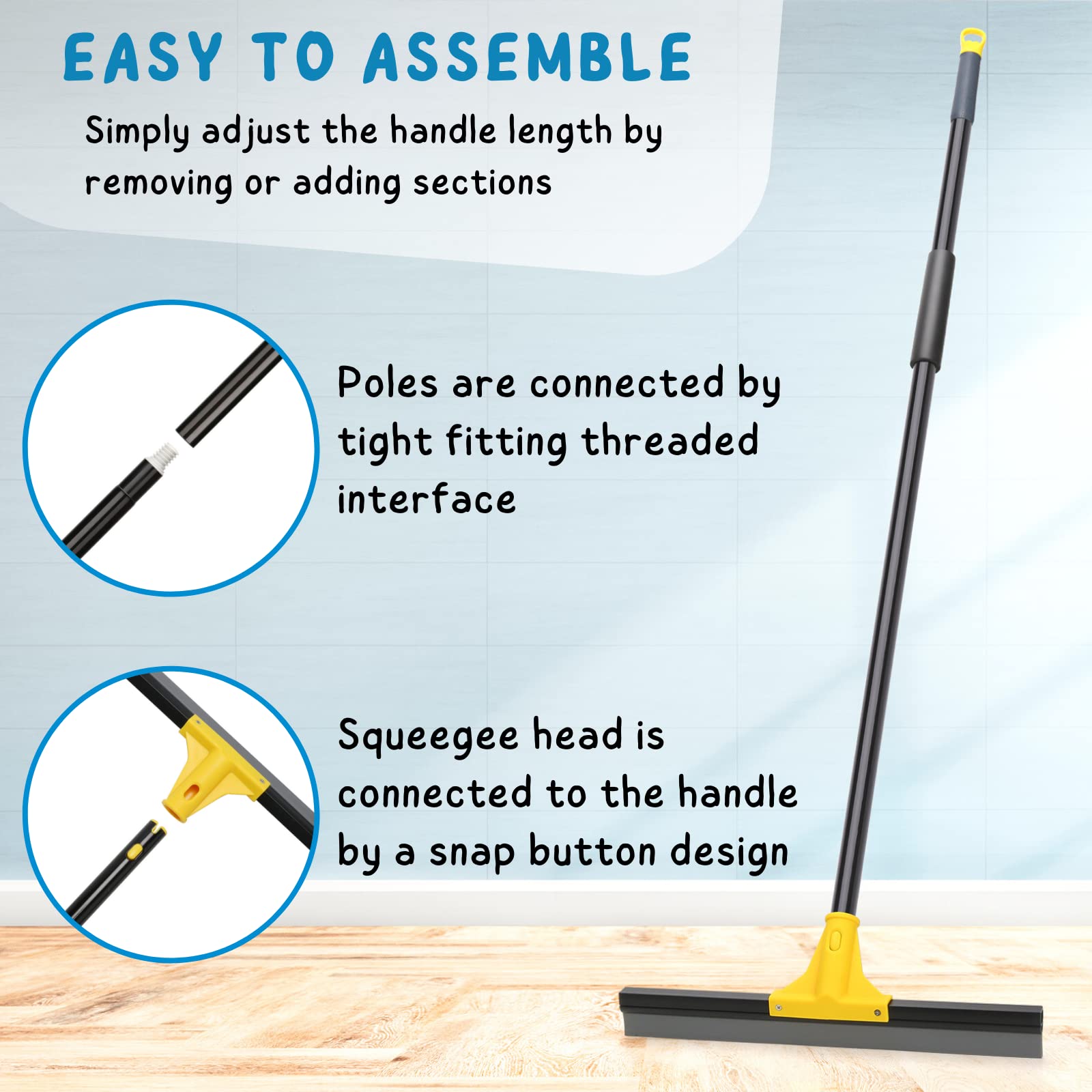 Squeegee Broom for Floor