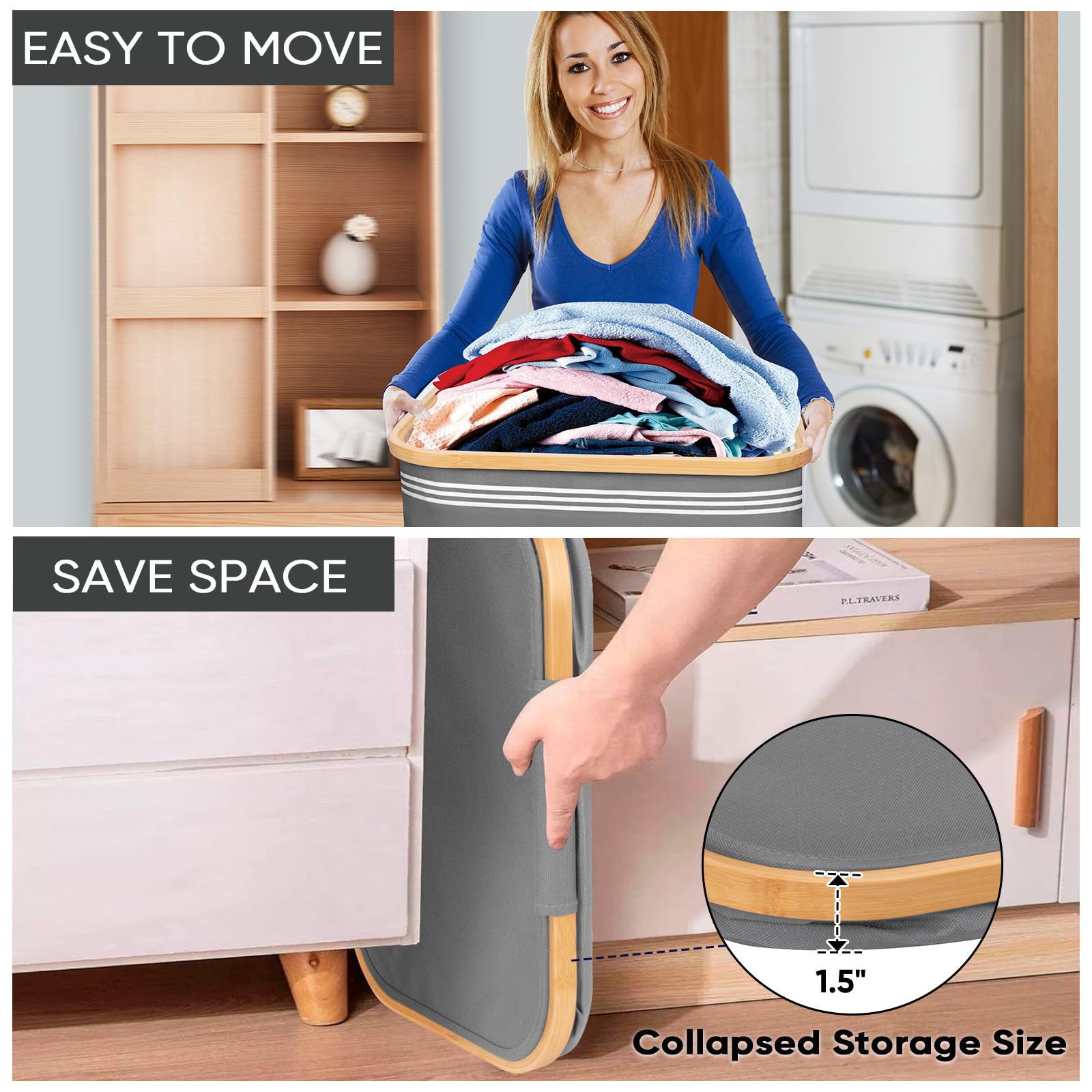 Laundry Hamper with Lid