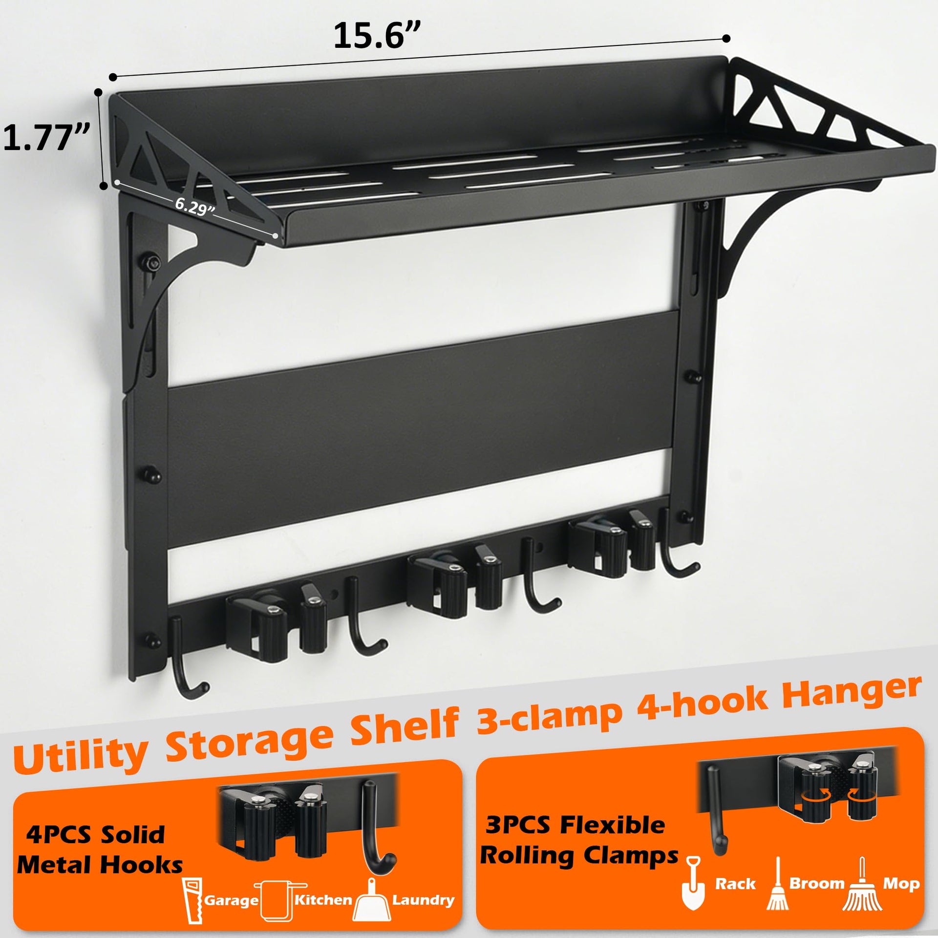 Heavy Duty Magnetic Broom Holder