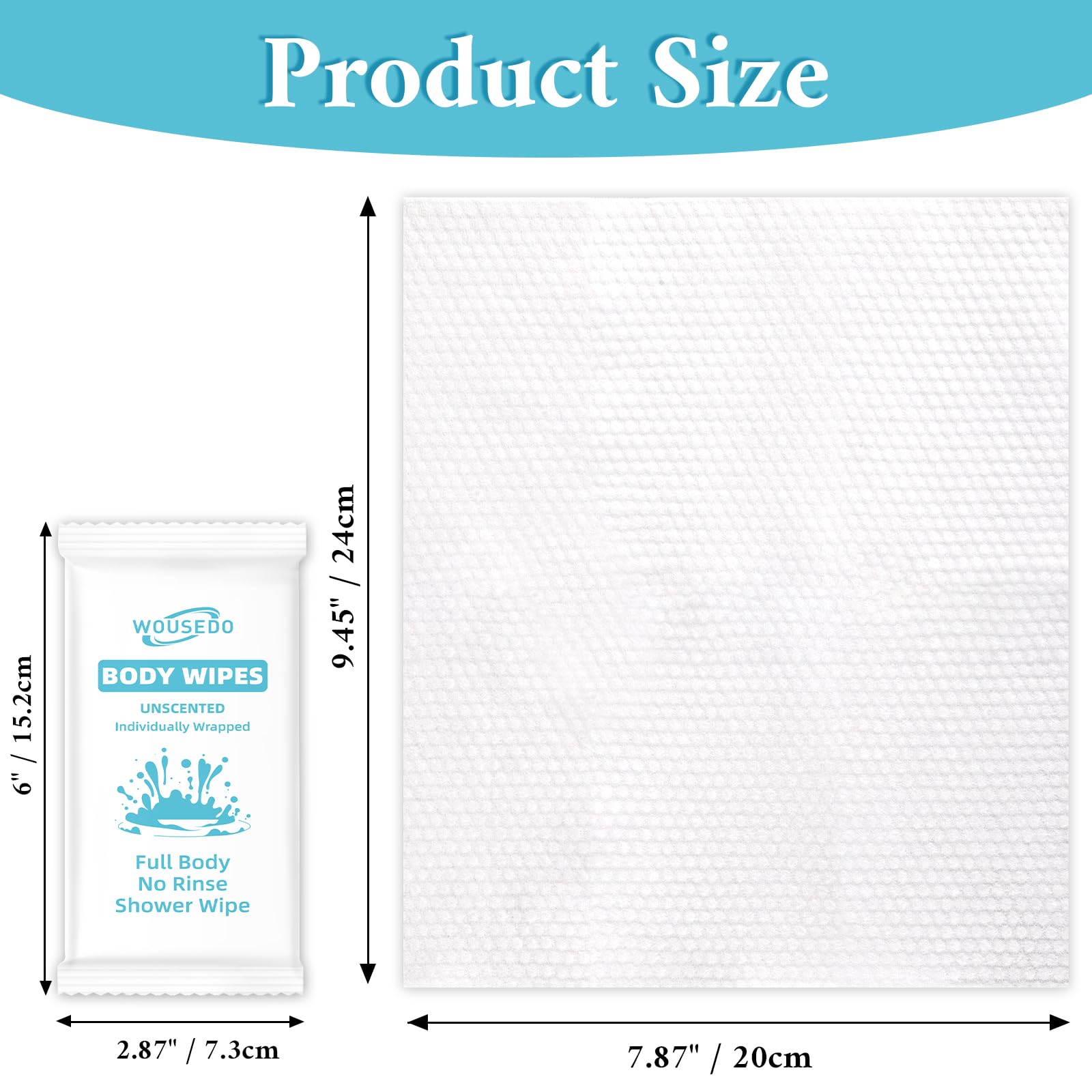 300 Pack Ultra Thick Body Wipes Individually Wrapped (300 Count) - ModHome Supplies