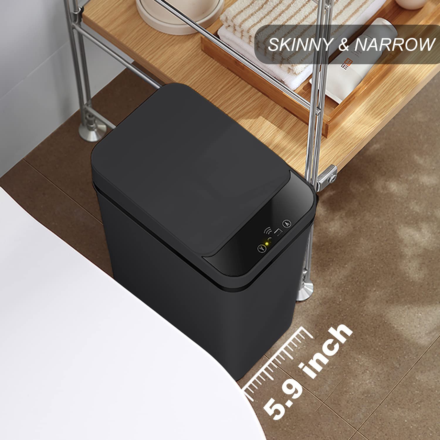 Touchless Bathroom Trash Can