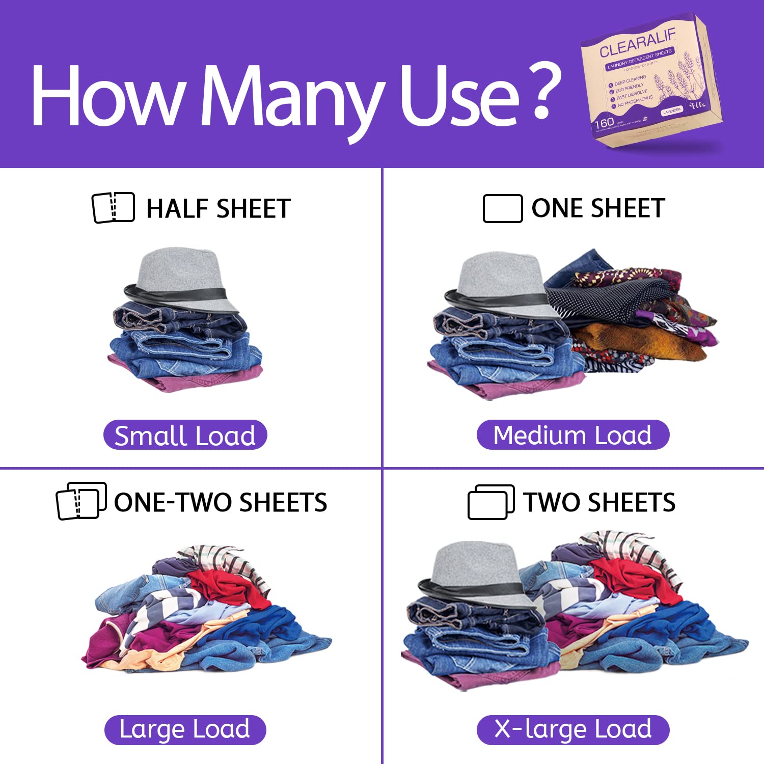 Laundry Detergent Sheets (160 Count)