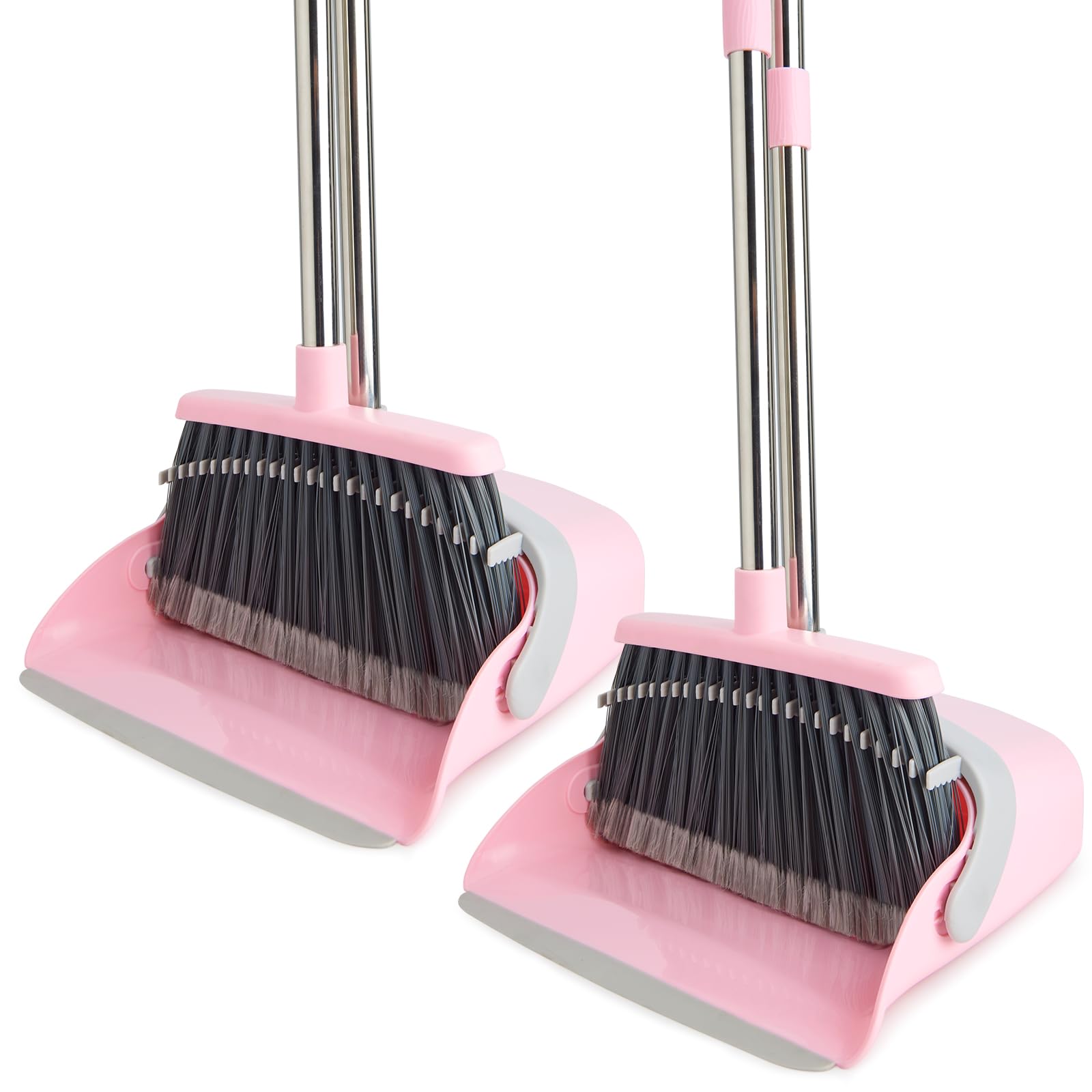 2 Pack Broom and Dustpan Combo Set (2 Count)