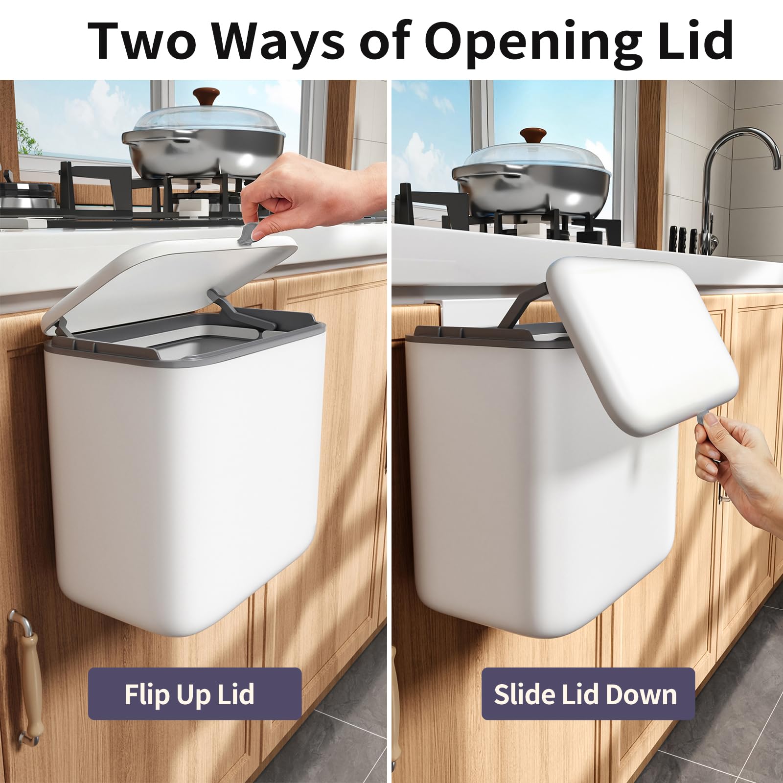 Compost Bin Kitchen for Countertop or Under Sink