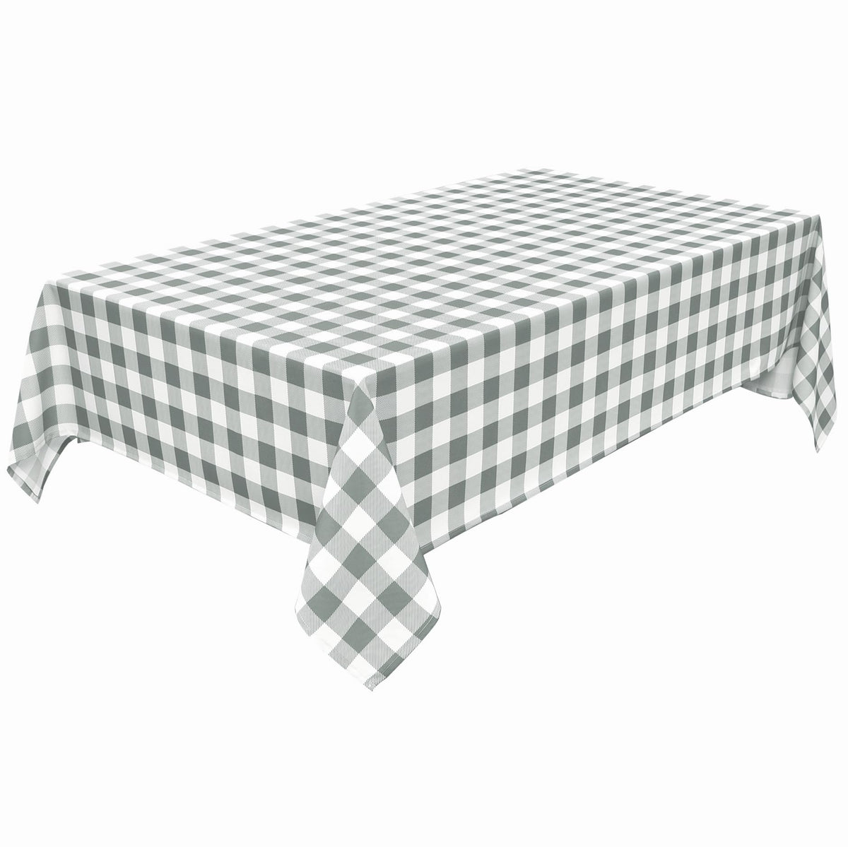Classic Gingham Plaid Tablecloth Fabric