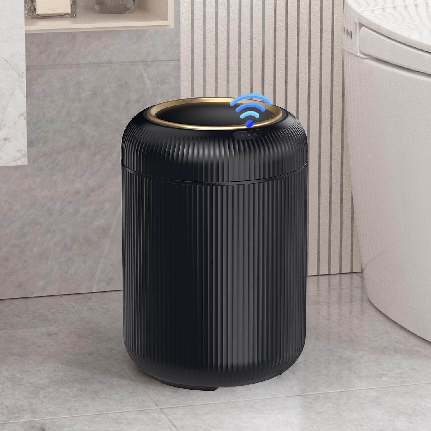 Motion Sensor Bathroom Trash Can with Lid