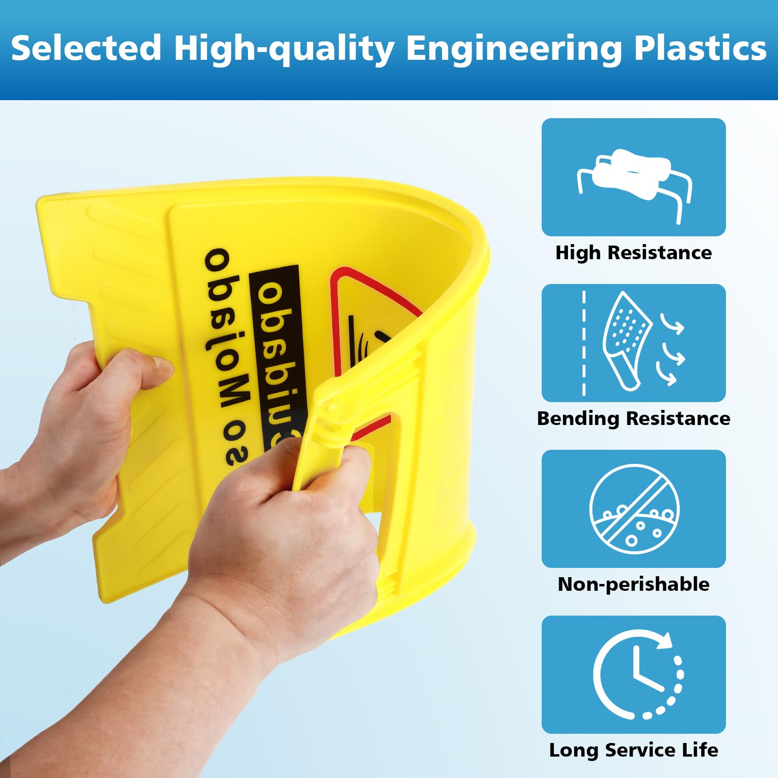 6 Pack Caution Wet Floor Sign (6 Count)