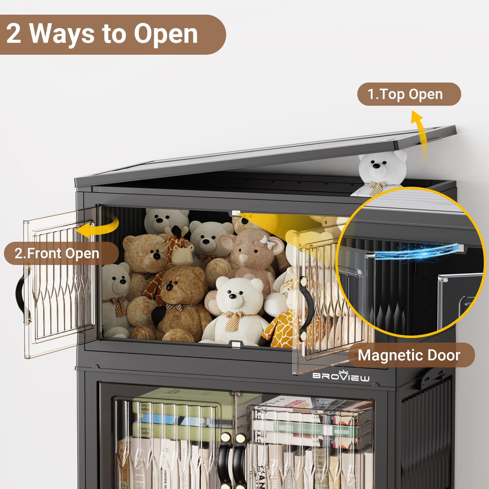 300Qt Stackable Storage Bins with Lid (5 Count)