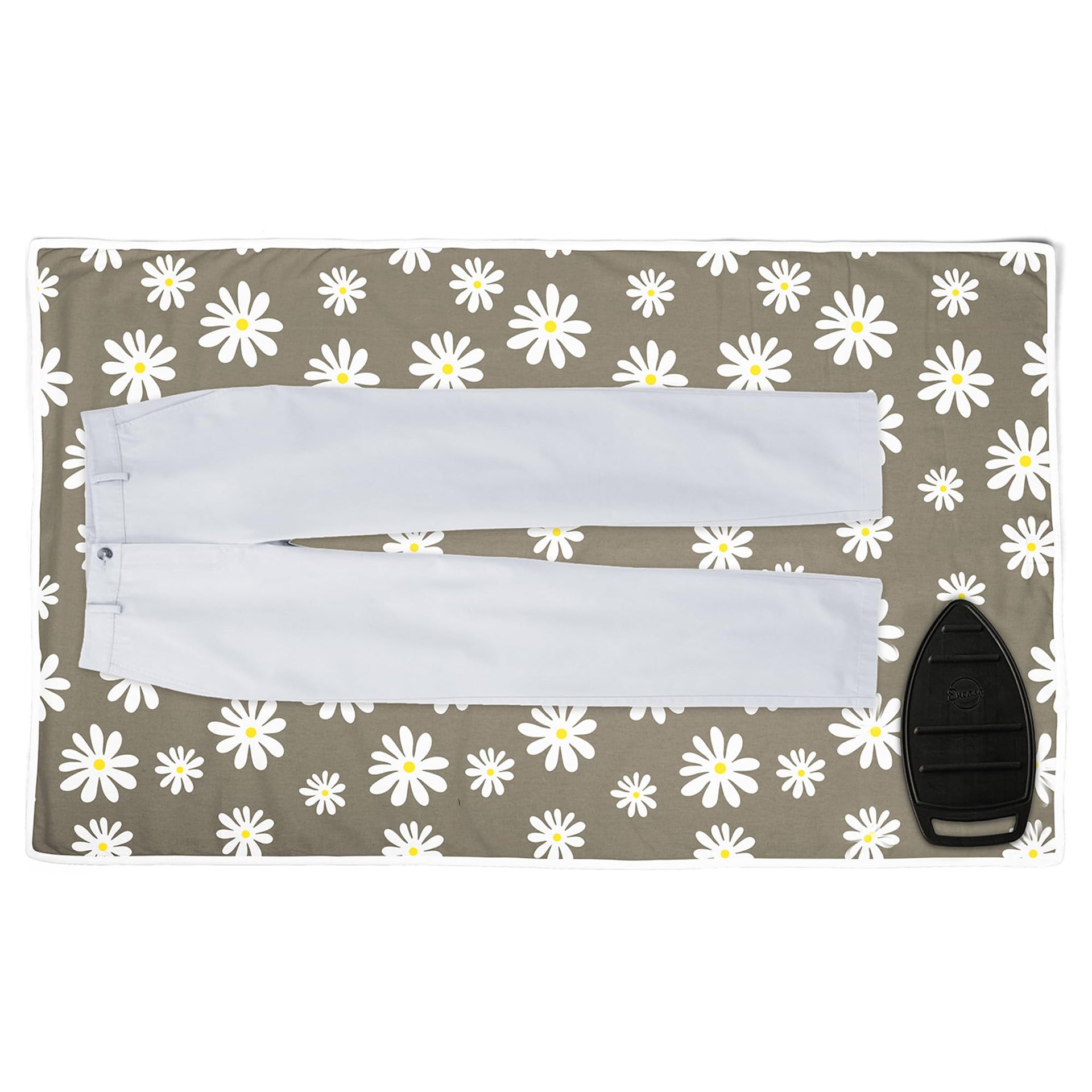 Ironing Mat Heat Resistant Pad 48"x28" Daisy Grey