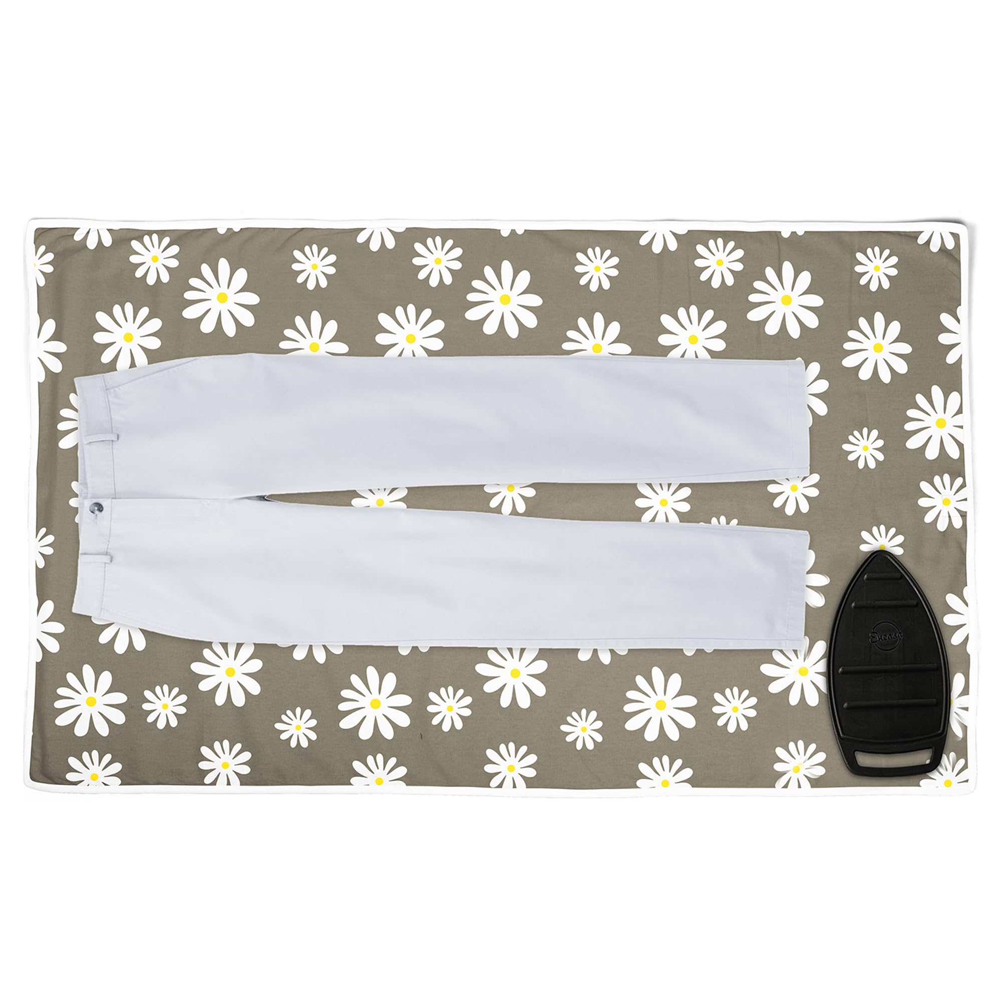 Ironing Mat Heat Resistant Pad 48"x28" Daisy Grey