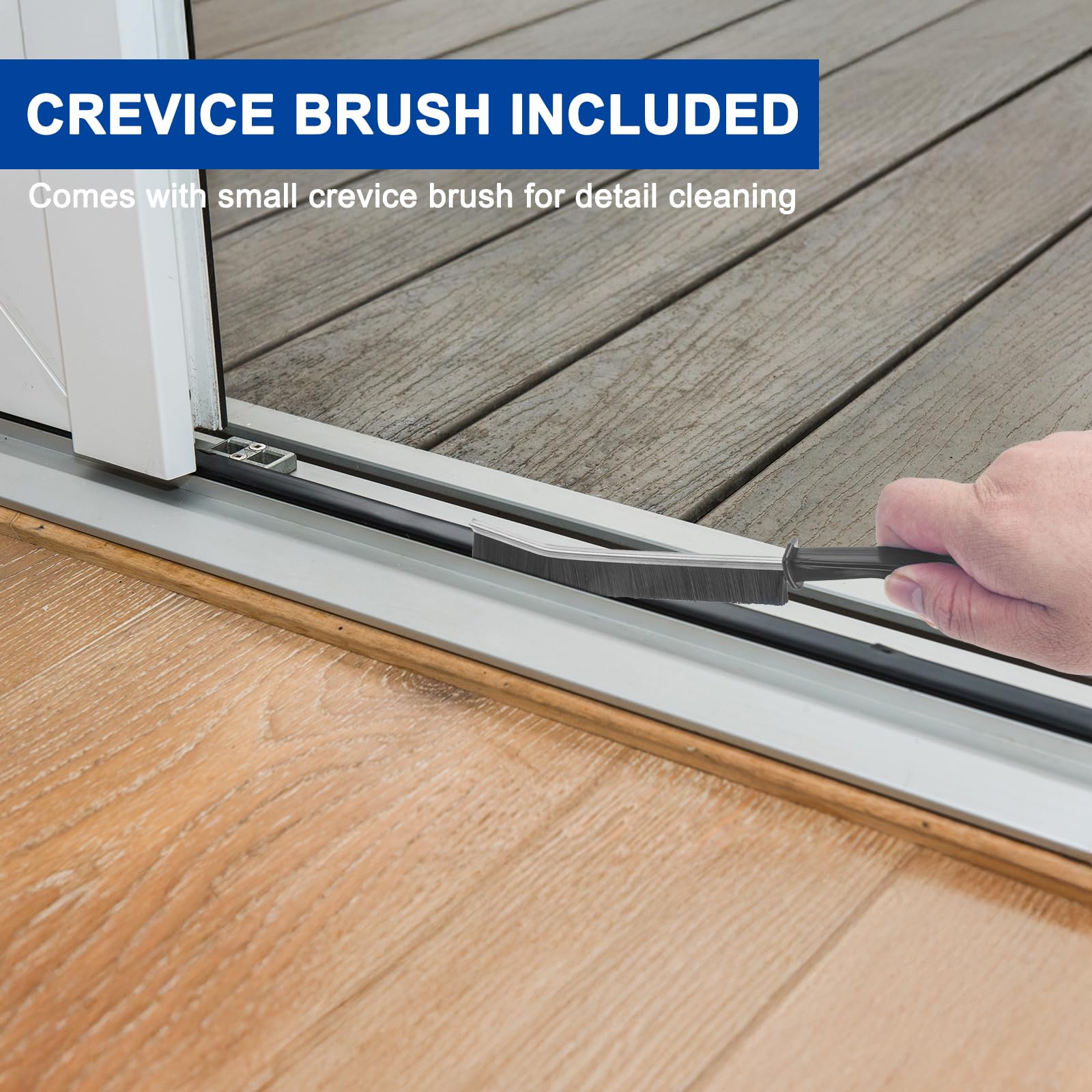 Deck Brush with 56" Long Handle