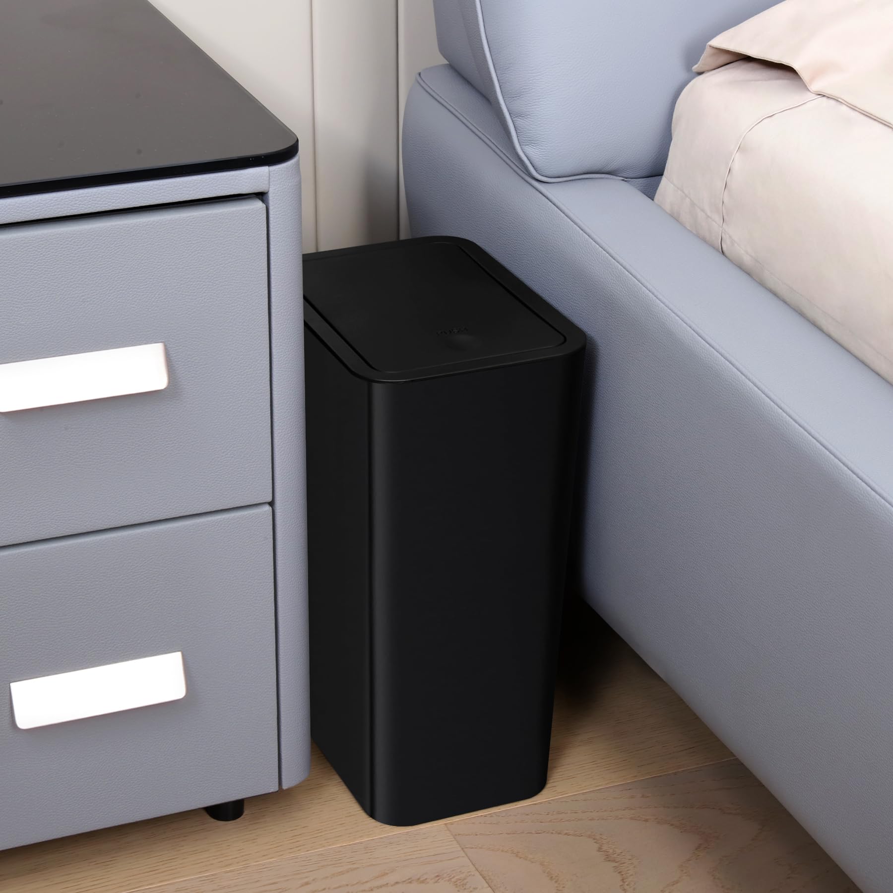 Bathroom Trash Can with Lid (2 Count)