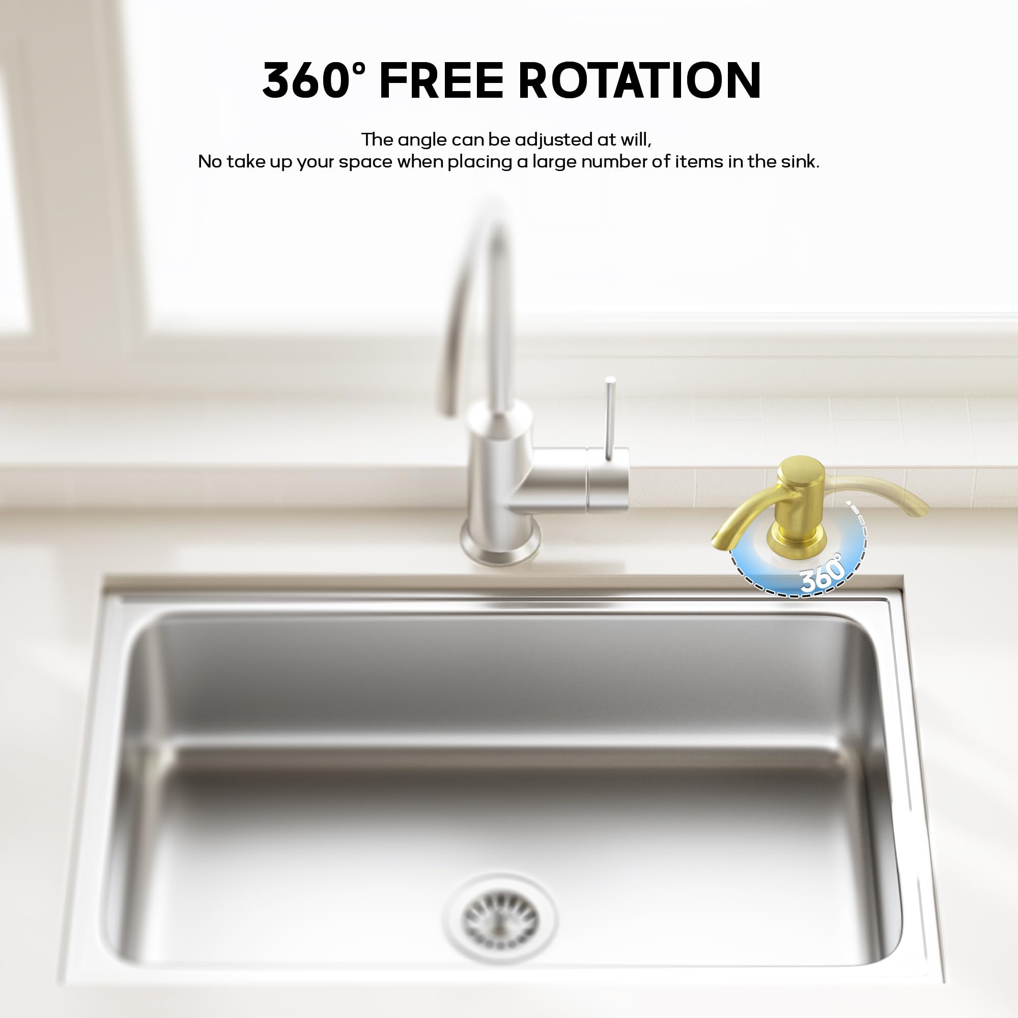 Built in Kitchen Sink Soap Dispenser