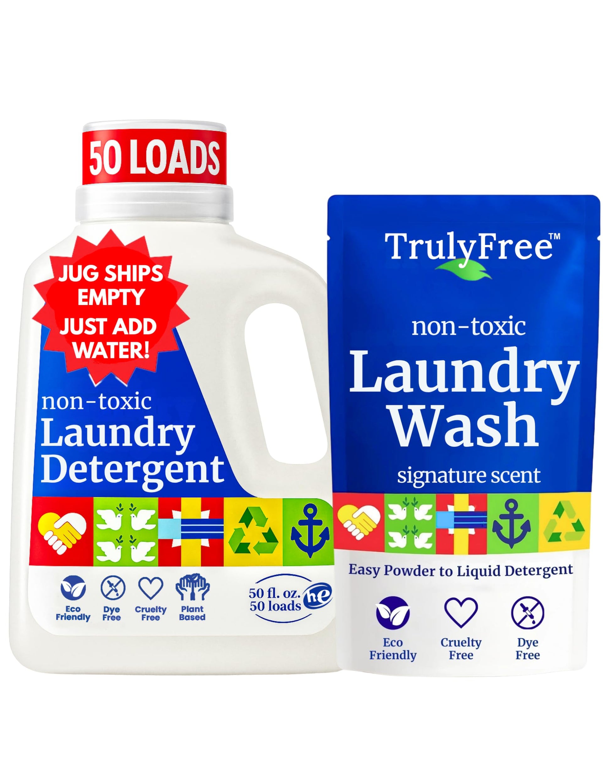 Natural Laundry Detergent for Sensitive Skin (50 Fl Oz)