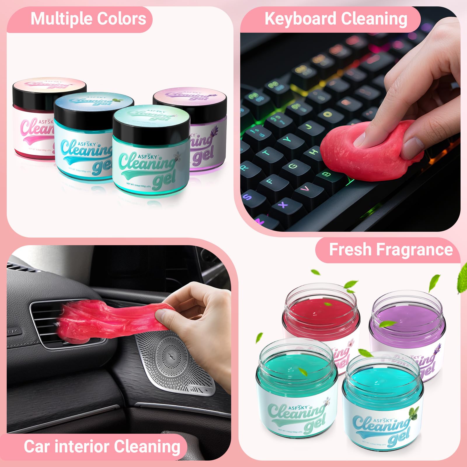 Car Cleaning Gel Cleaning Putty Universal Cleaning Gel Sakura