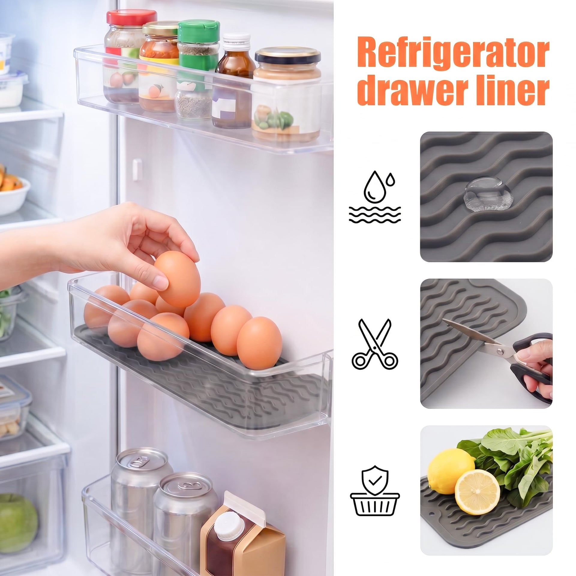 Silicone Dish Drying Mat for Multiple Usage