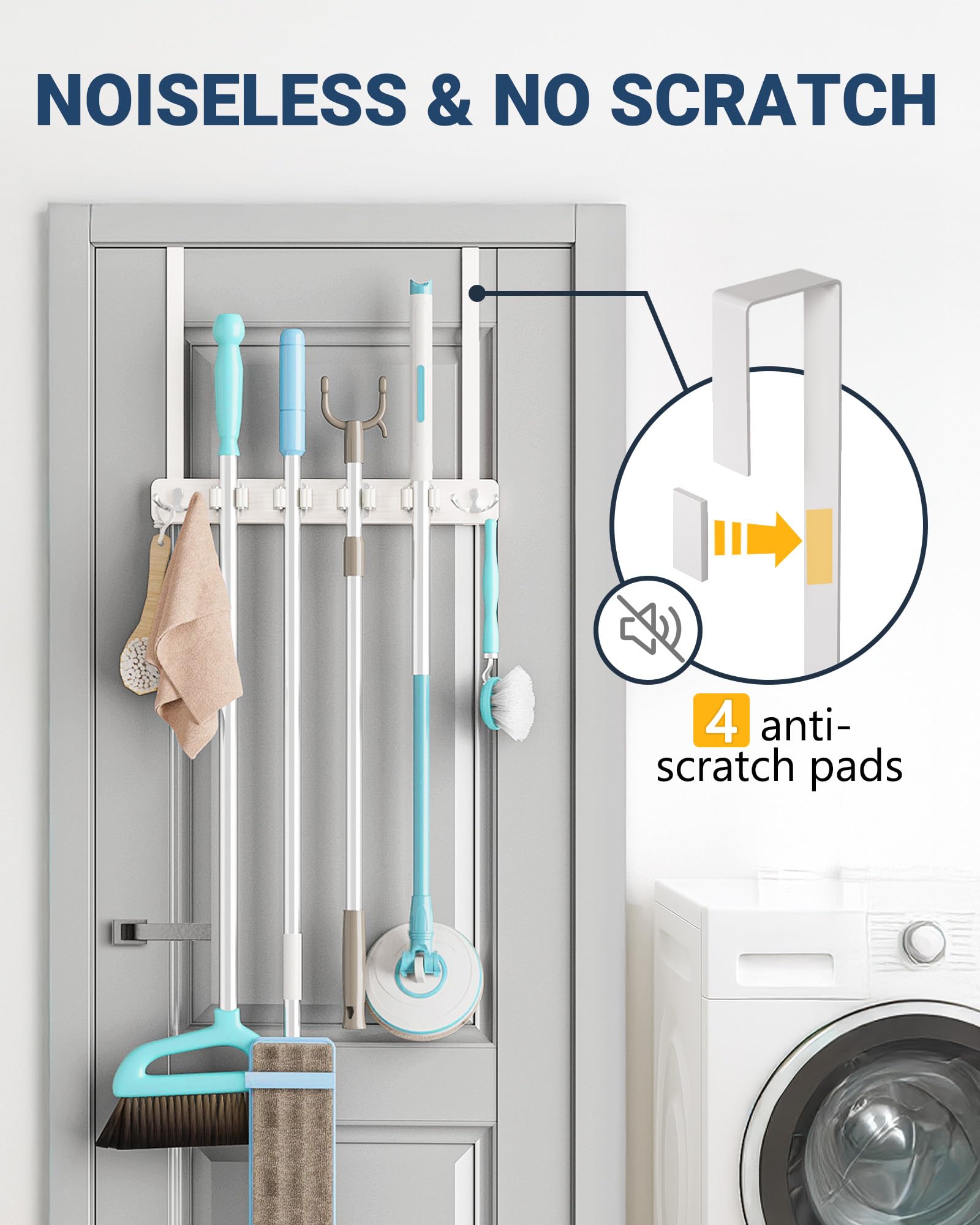 Broom Holder Door Mount