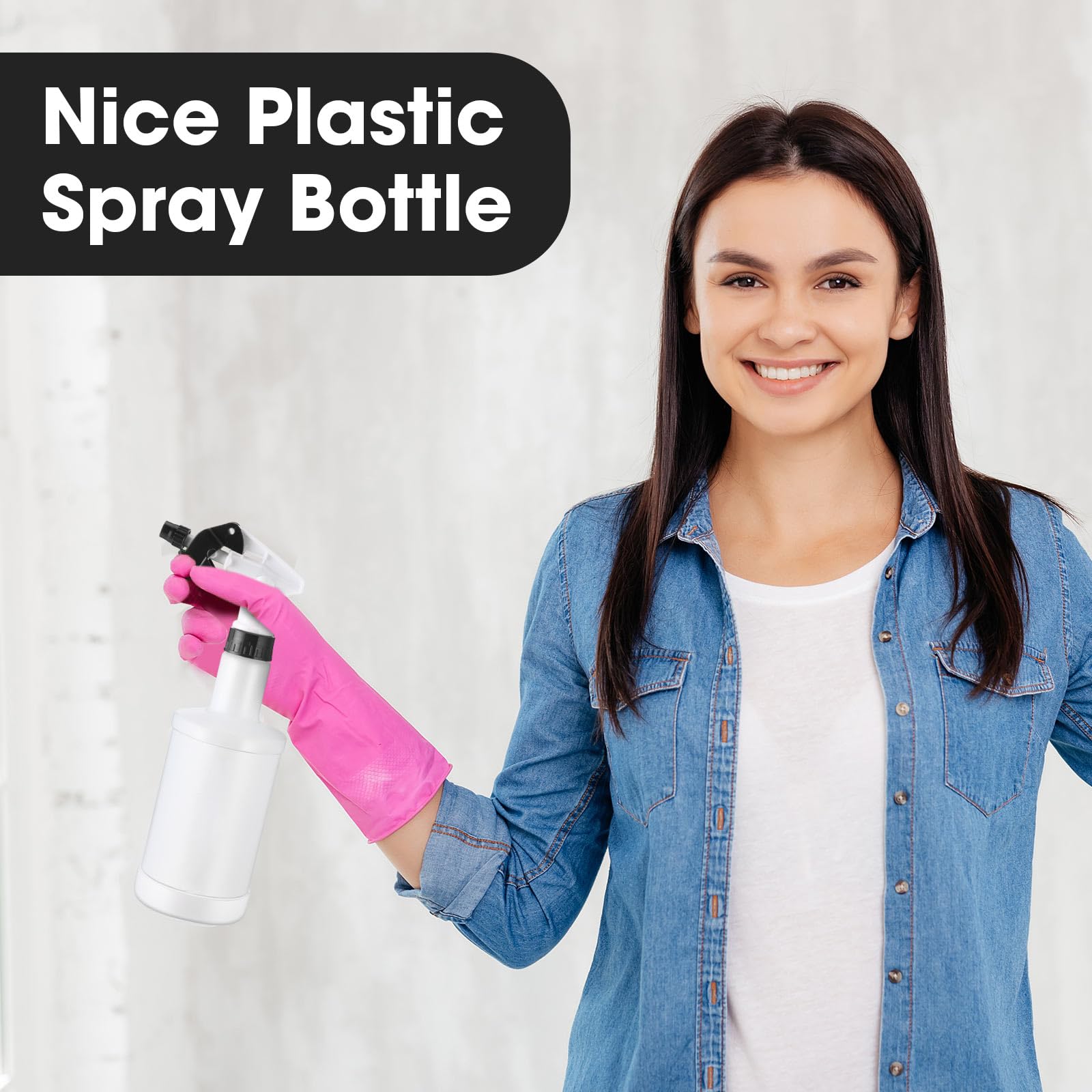 12 Pcs 16 Oz Plastic Spray Bottles (12 Count)