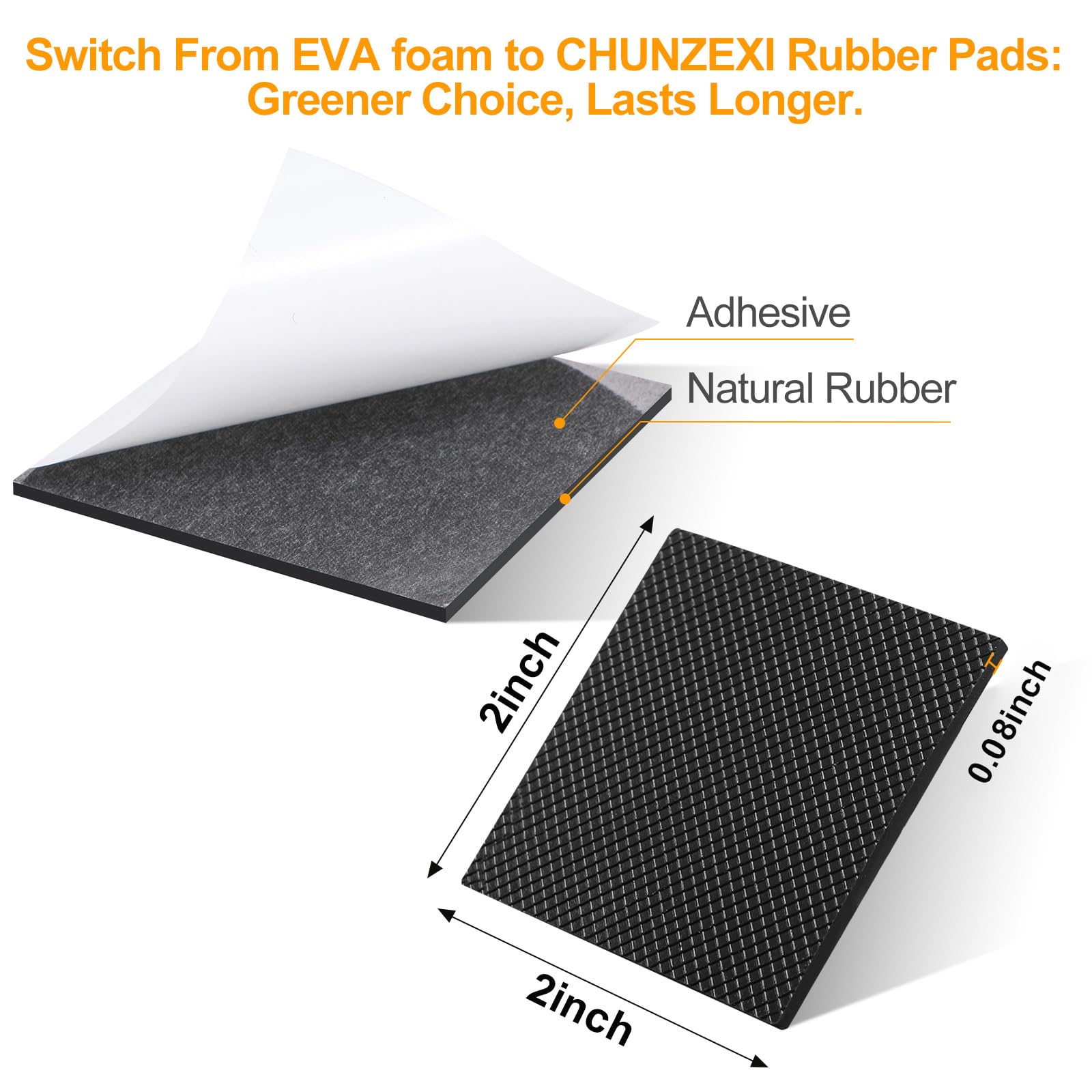 Non Slip Rubber Furniture Pads & Grippers (16 Count)