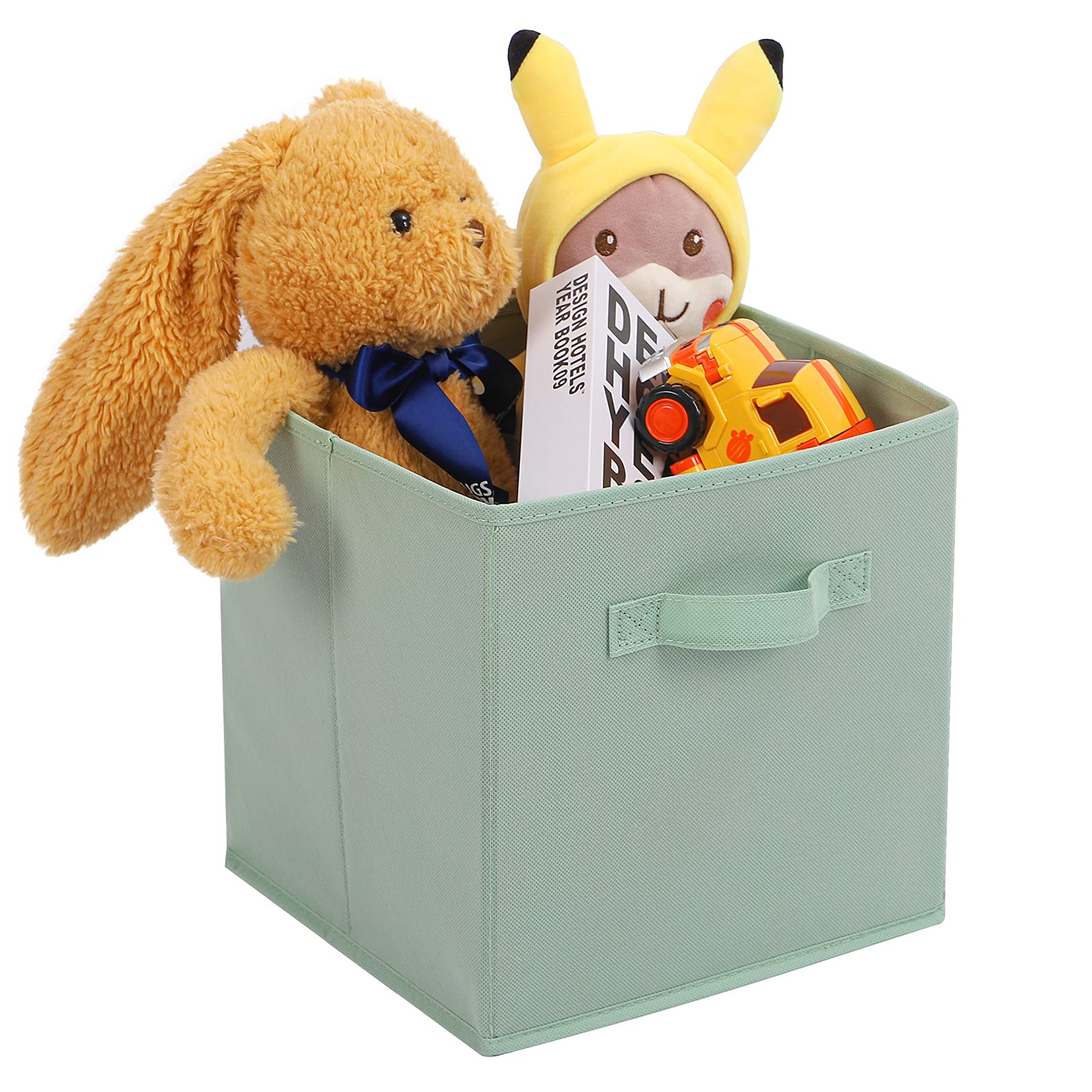 13x13x13 Inch Fabric Storage Bins 6 Pack Fun Colored Storage Cubes with Handles Foldable Cube Baskets for Home
