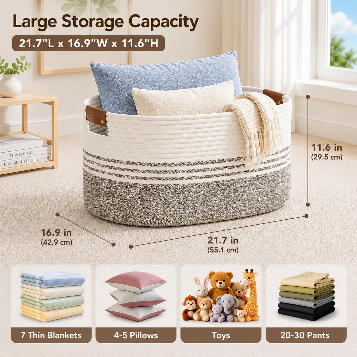 Laundry Hamper with Handles