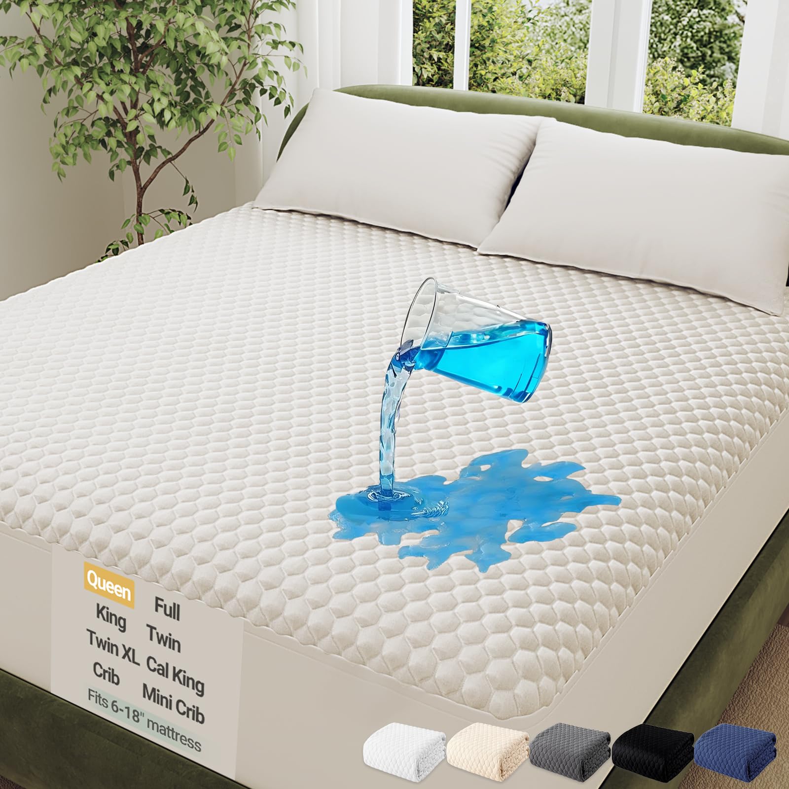 100% Waterproof Mattress Protector (99 Count)
