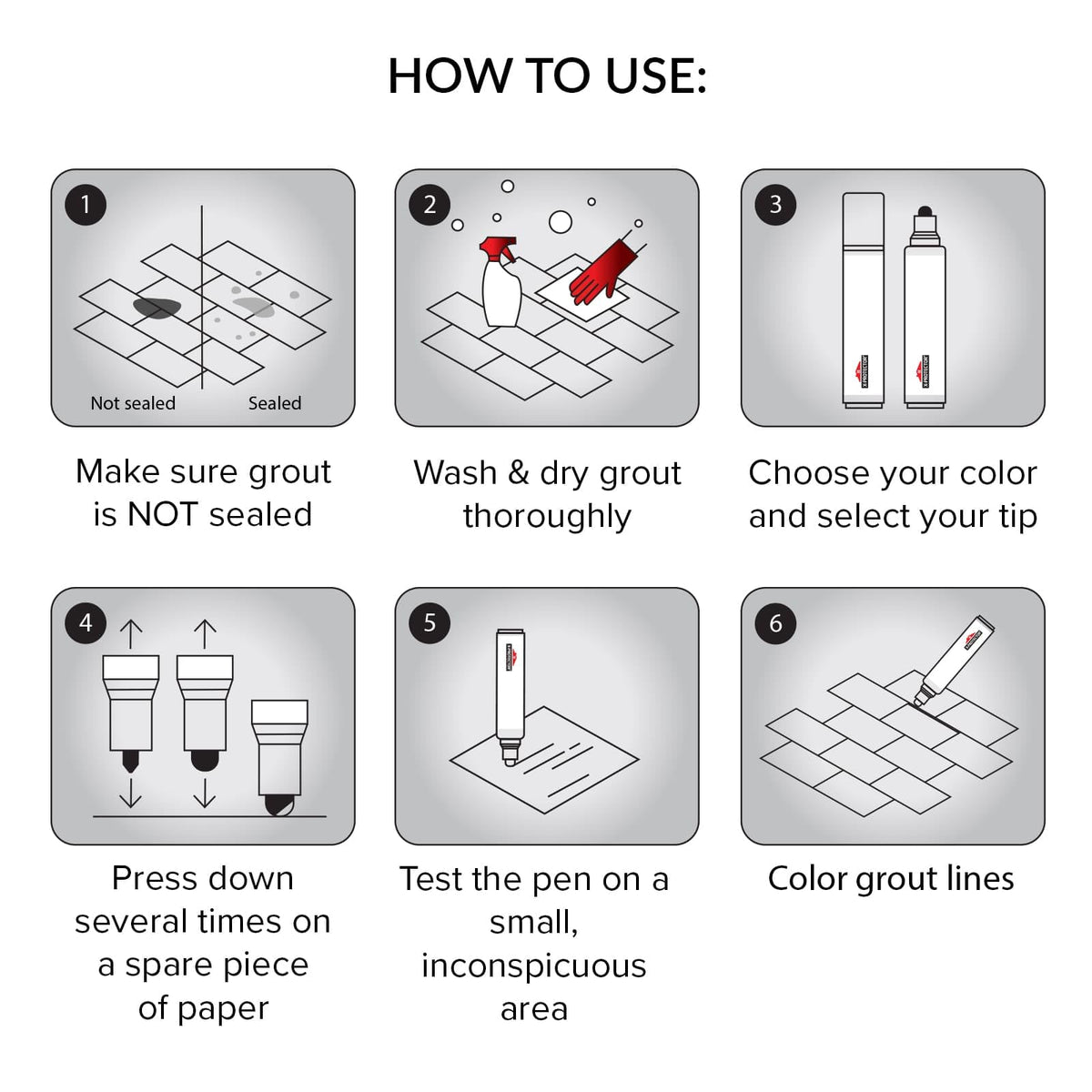 Water Based Grout Marker (2 Count)