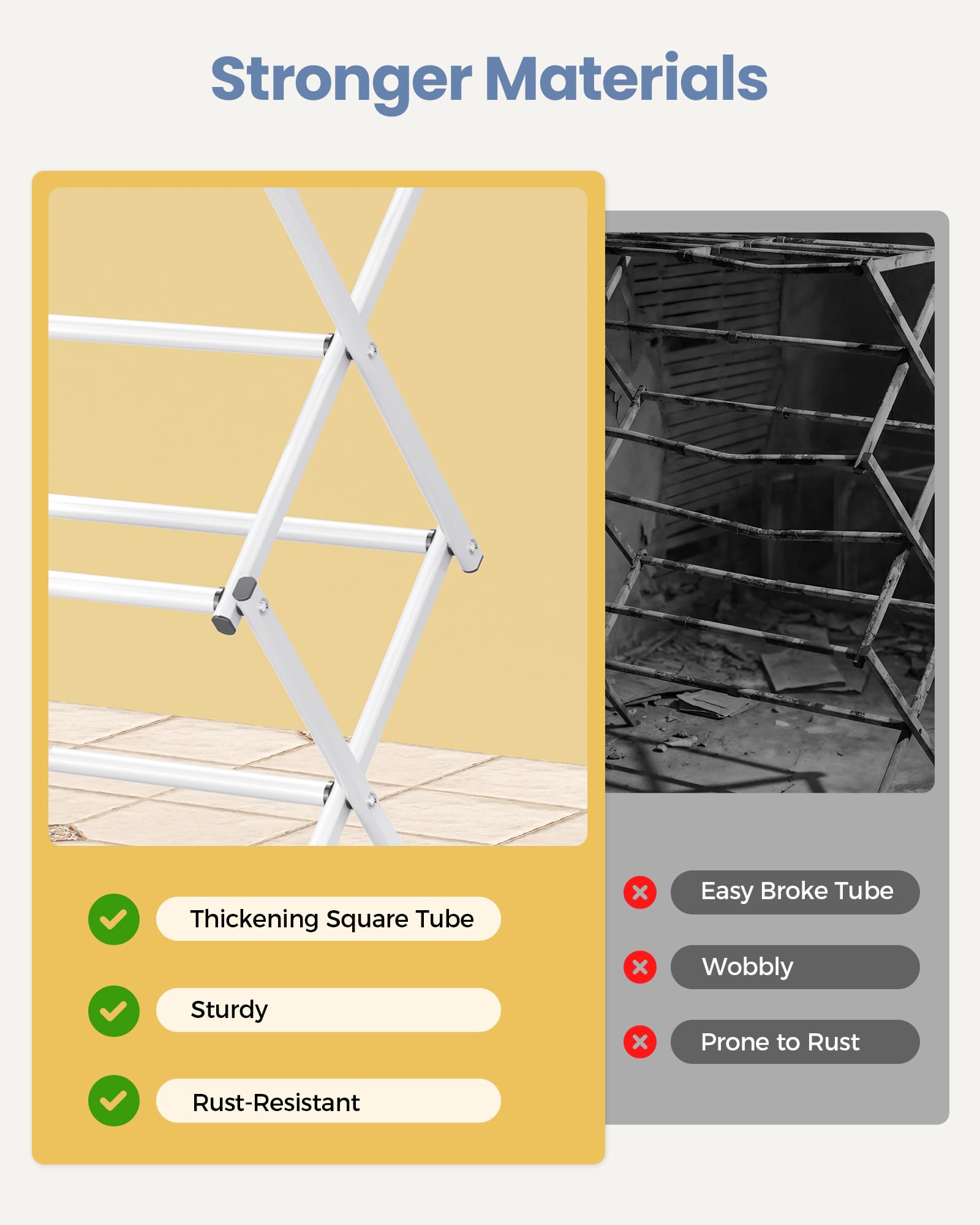 Oversize 3 Tier Clothes Drying Rack