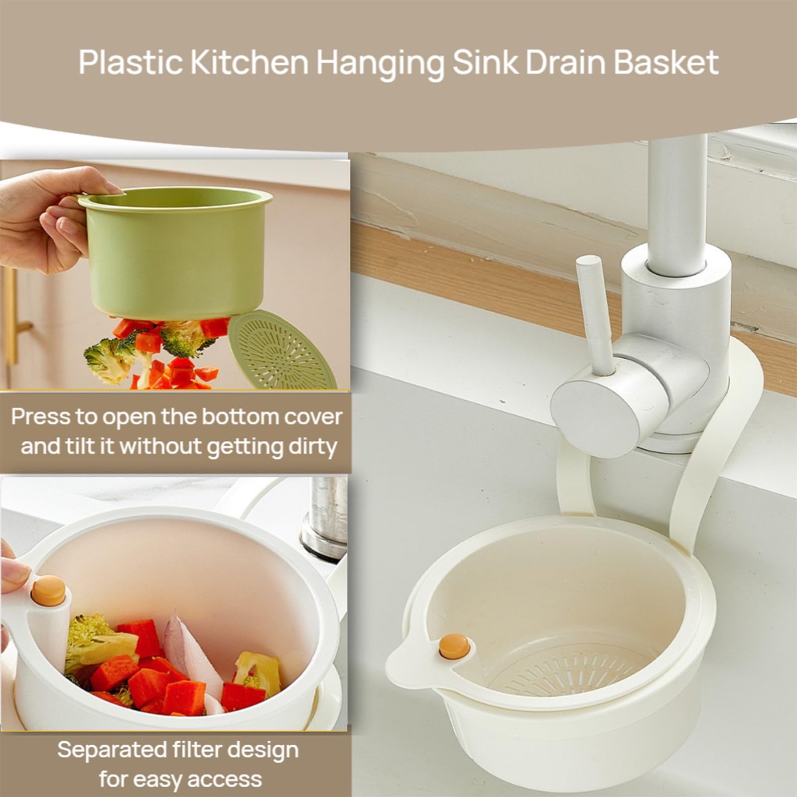 Faucet Hanging Sink Drain Basket