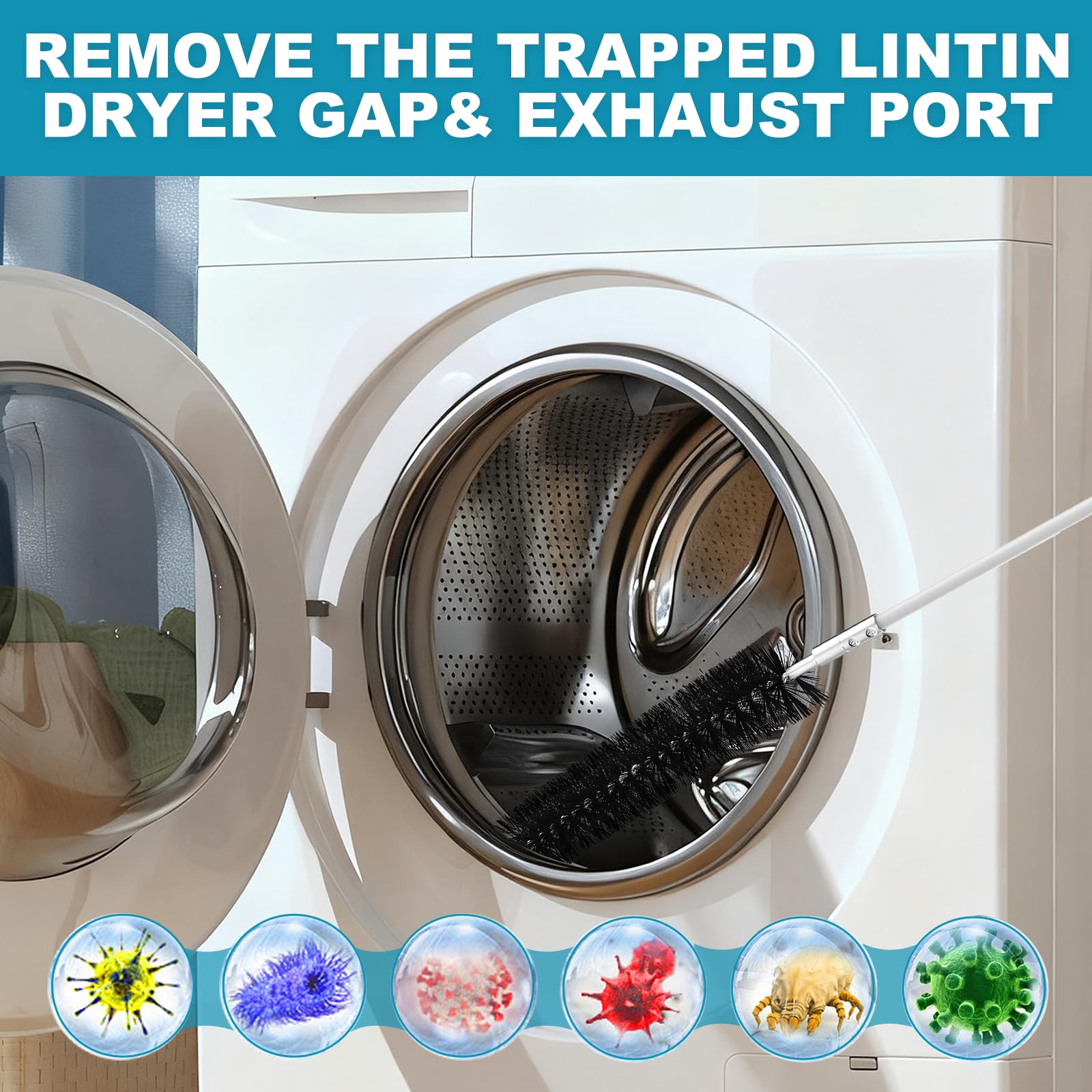 60Ft Dryer Vent Cleaner Kit