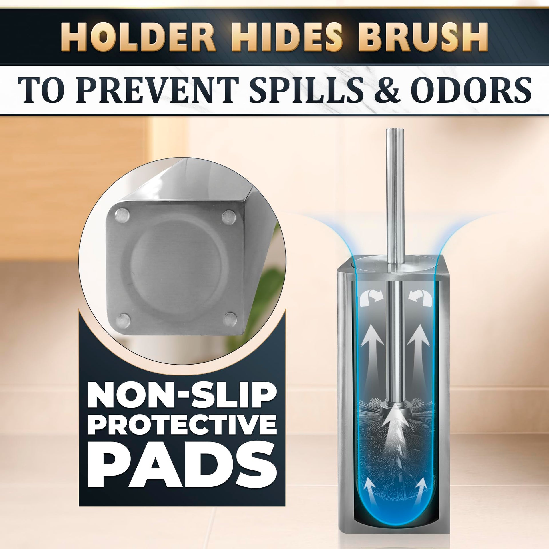 Toilet Brush and Holder Set
