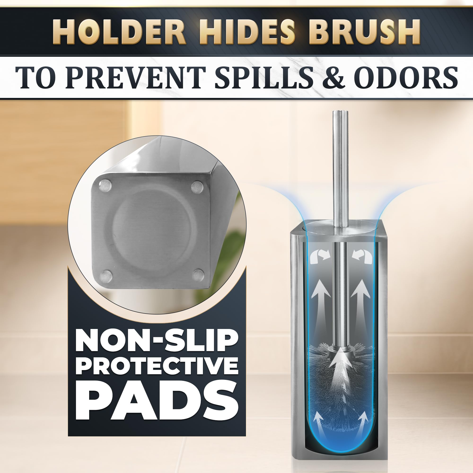Toilet Brush and Holder Set