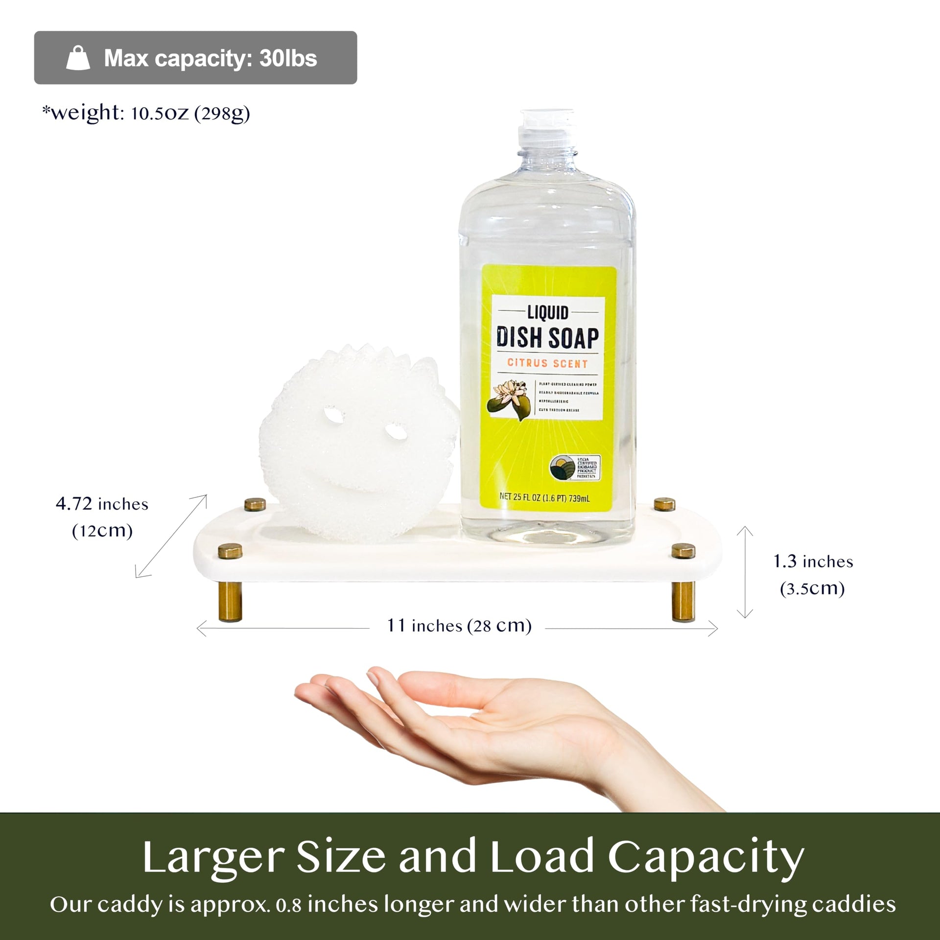 2PCS Absorbing Stone Soap Tray (2 Piece)