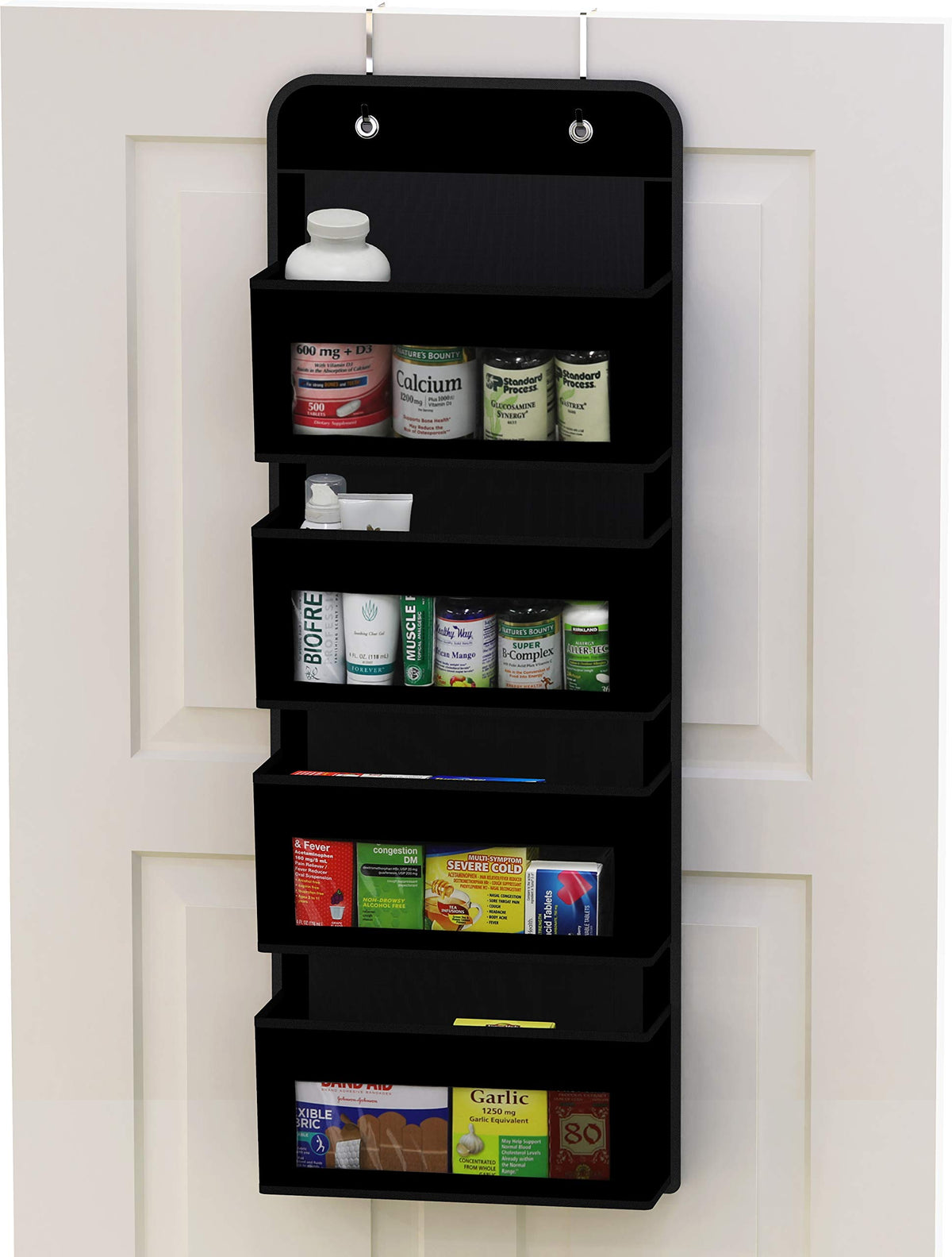 4 Clear Window Pocket Over Door Hanging Organizer