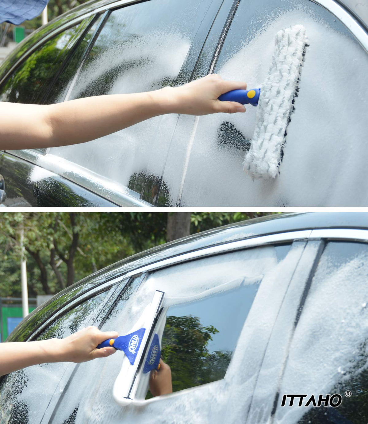 Window Squeegee with Extension Pole