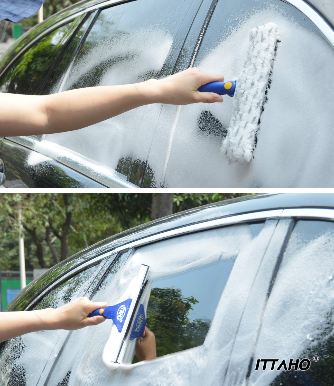 Window Squeegee with Extension Pole