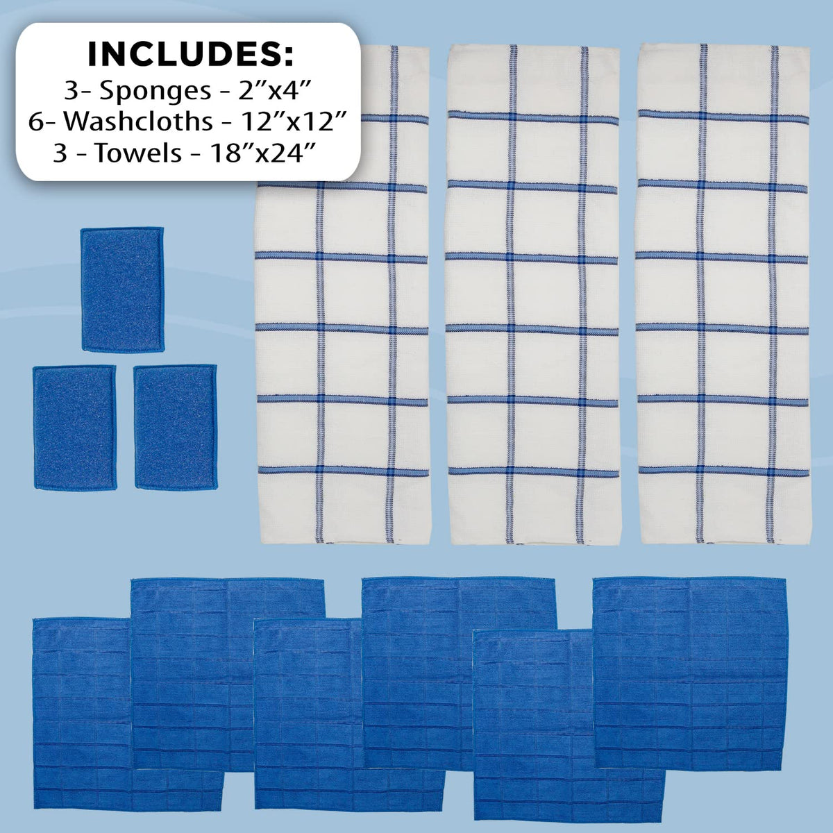 s 12 Piece Microfiber Kitchen Set