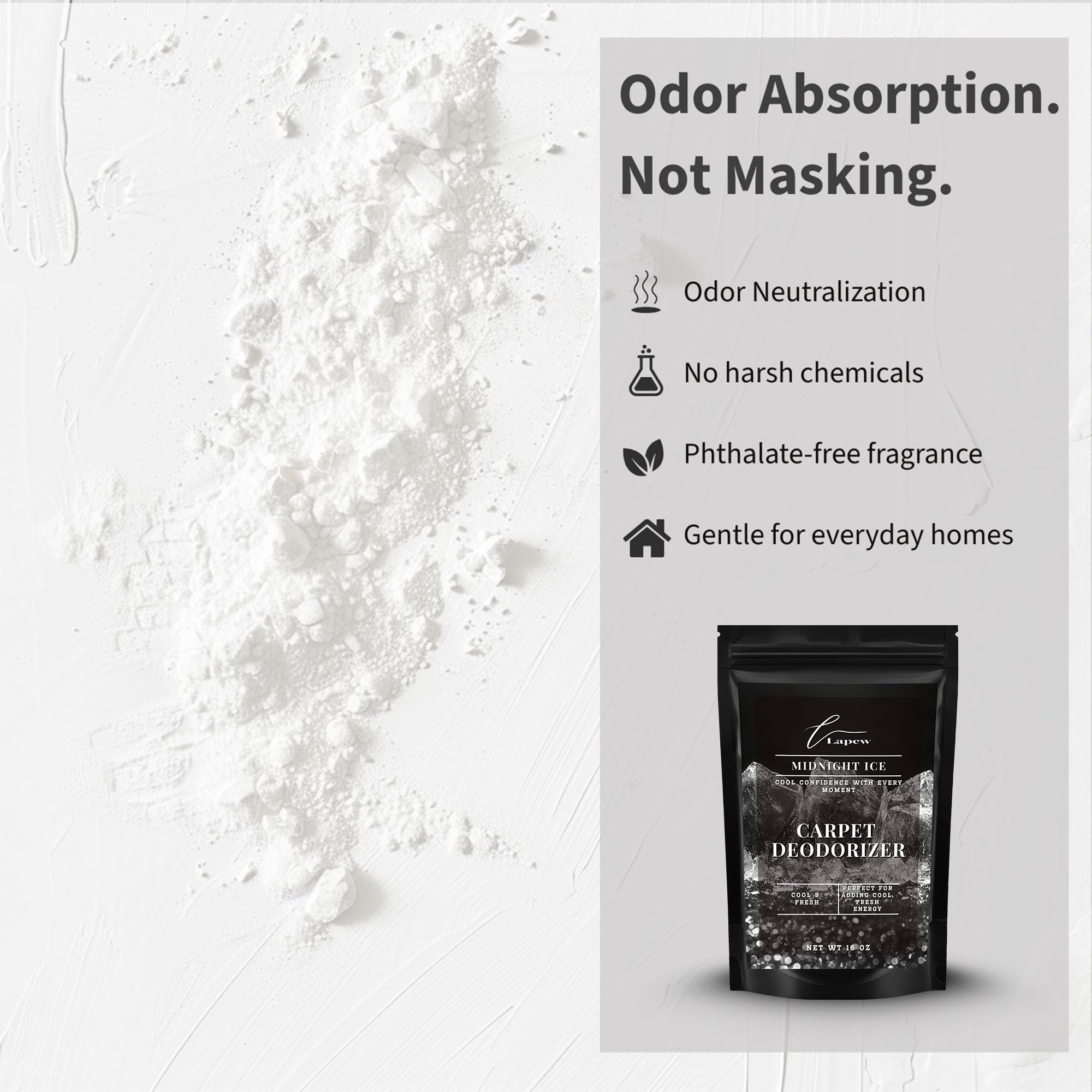 Midnight Ice Carpet Deodorizer Powder (16 Ounce)