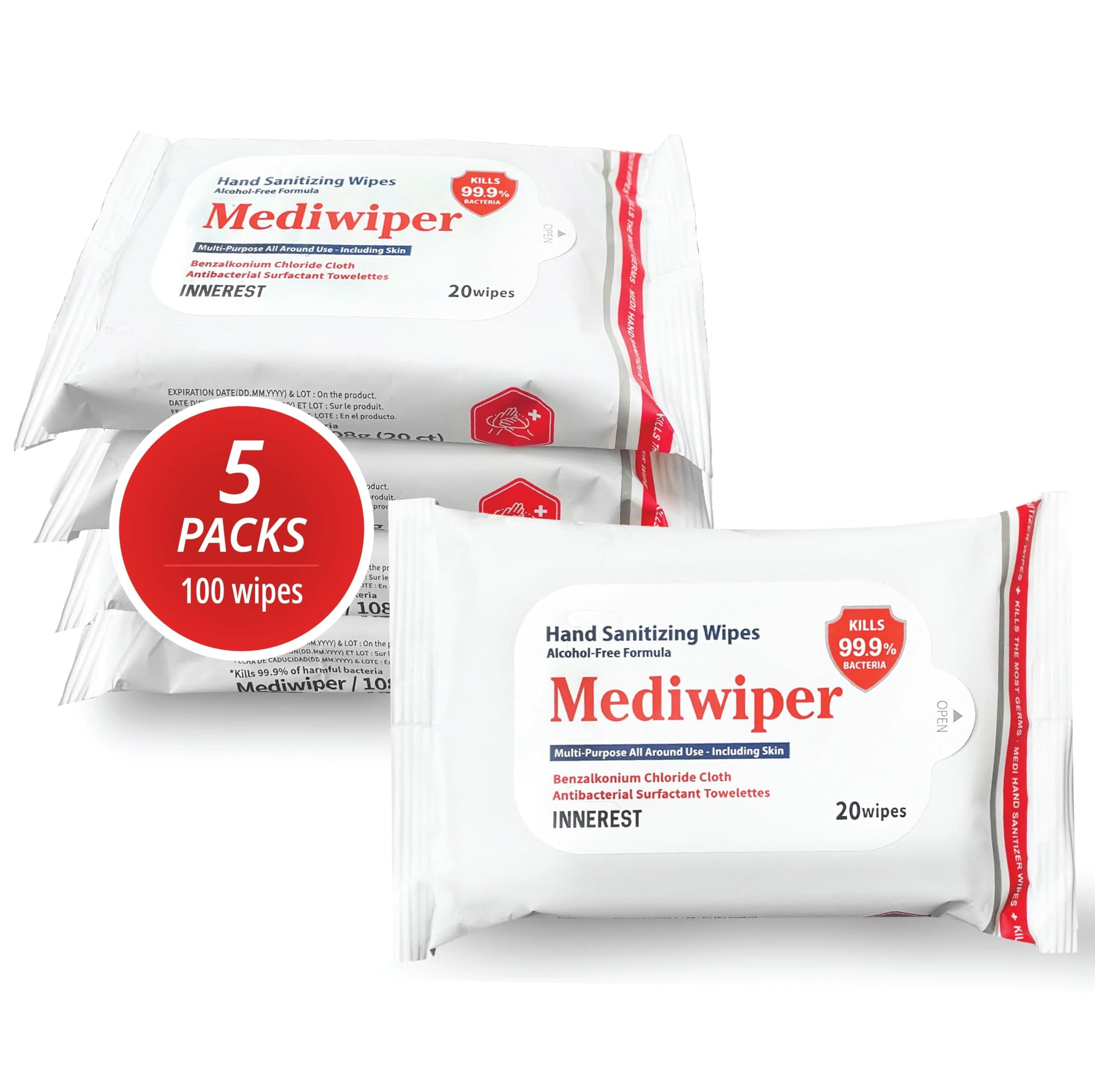 Mediwiper 20 Count Alcohol (100 Count)