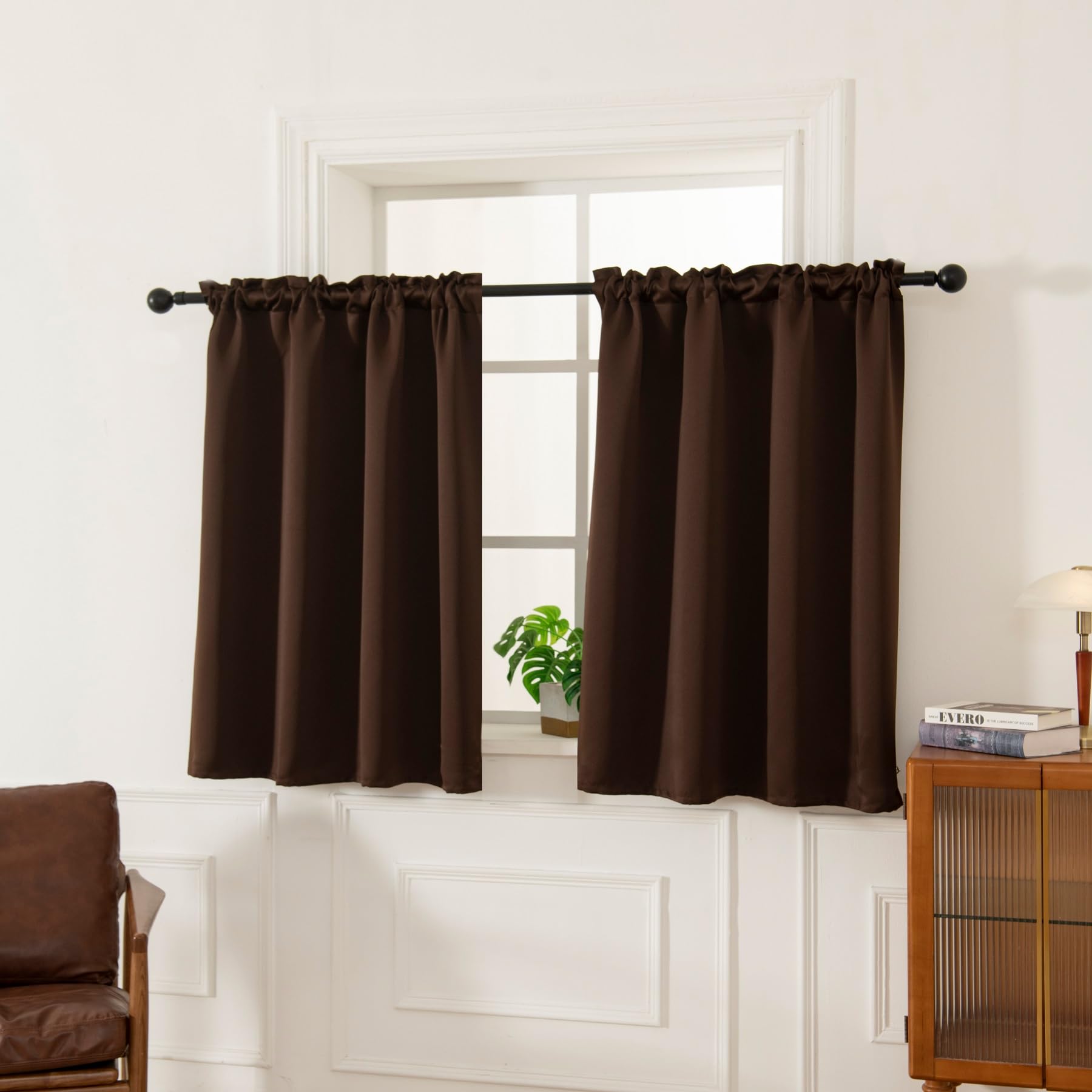 Blackout Curtains 45 Inches Long 2 Panels