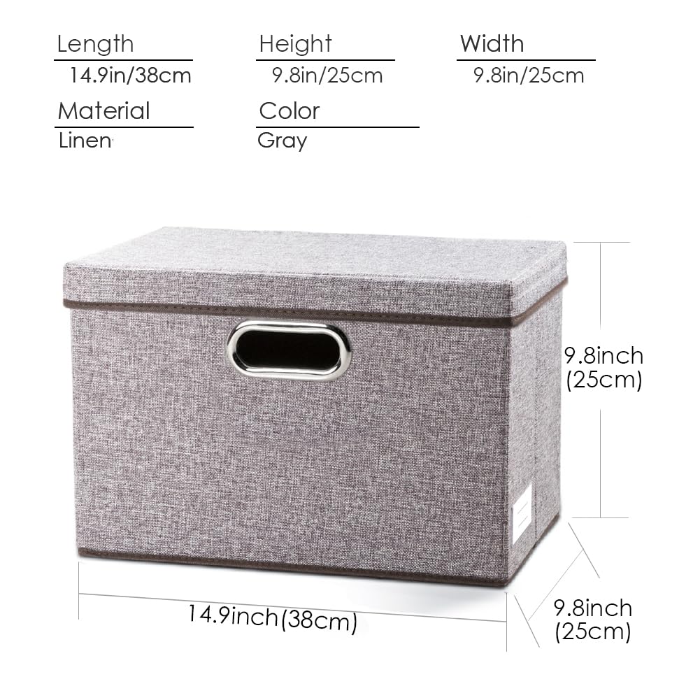 Collapsible Storage Containers with Lids [5 (5 Count)