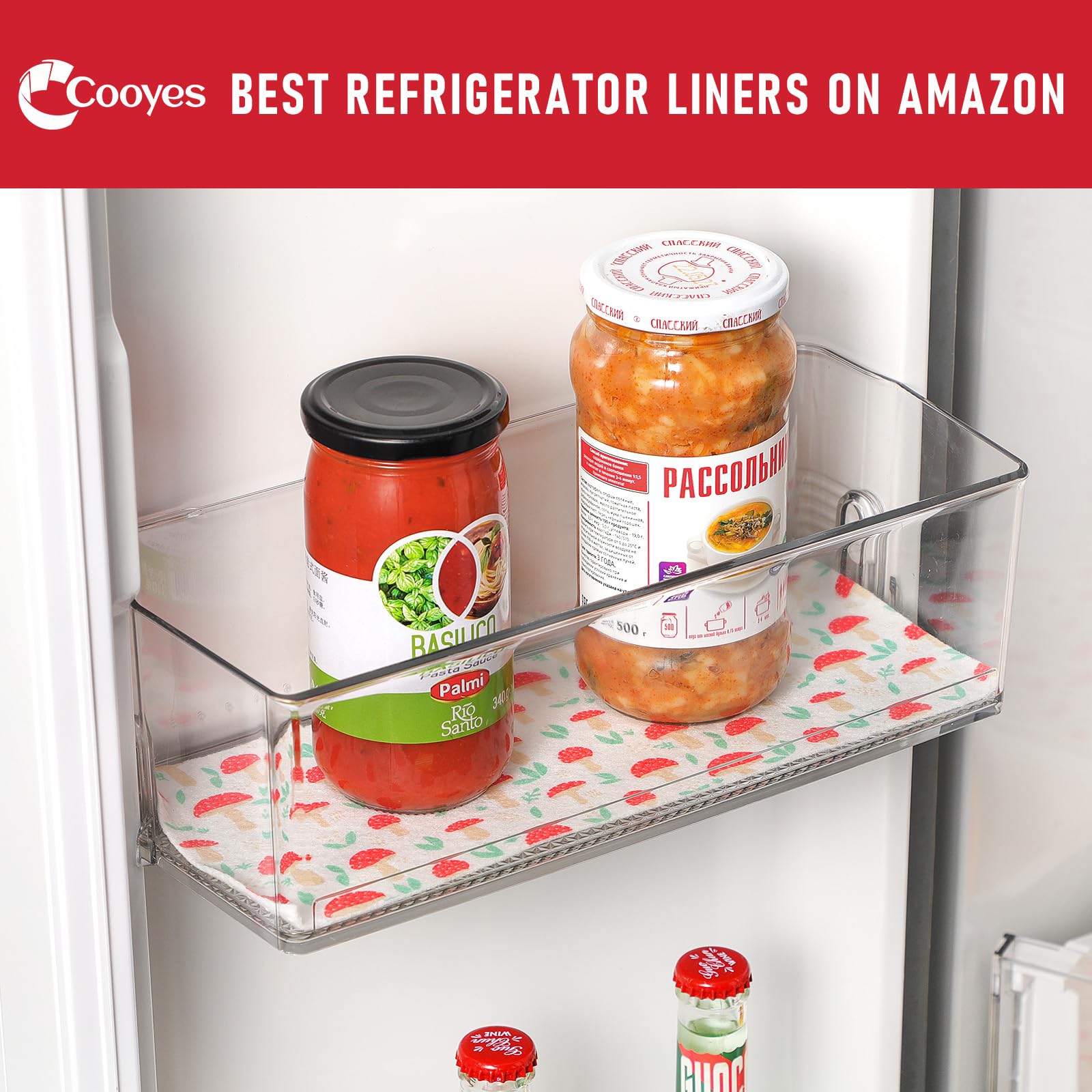 6 Pack Cloth Shelf Liners for Kitchen Cabinets