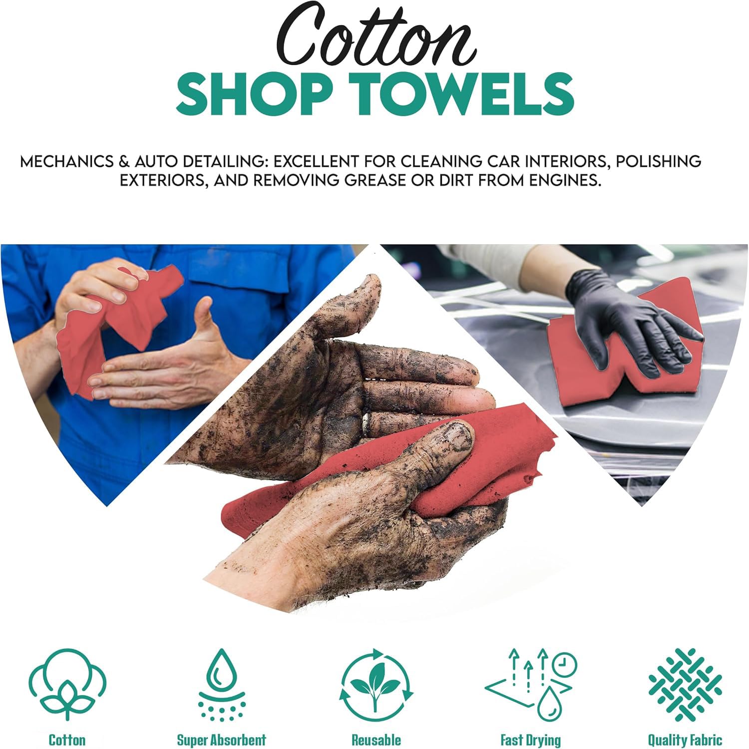 Cotton Shop Towel (150 Count)
