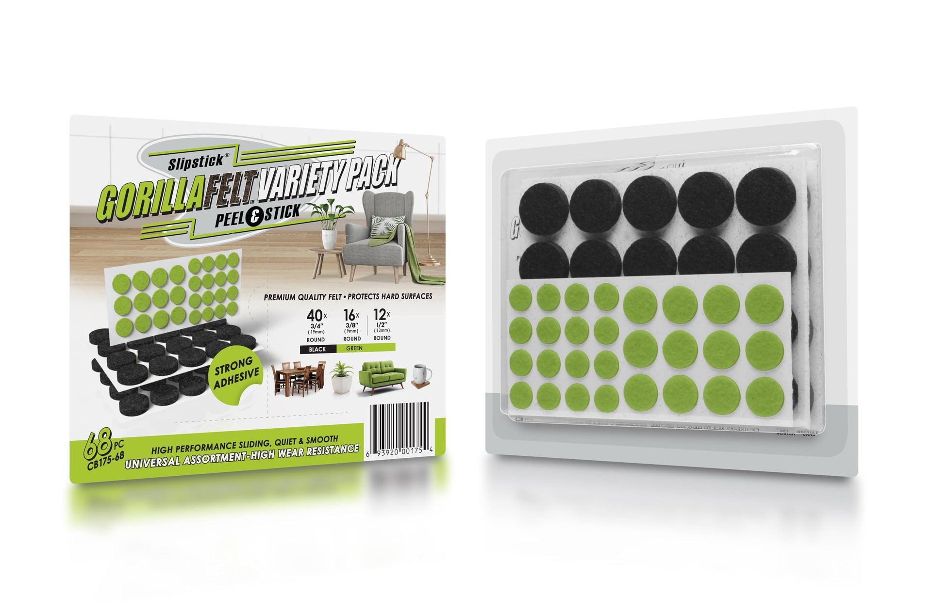 Gorilla Felt ¾ Inch Furniture Pads (68 Count)