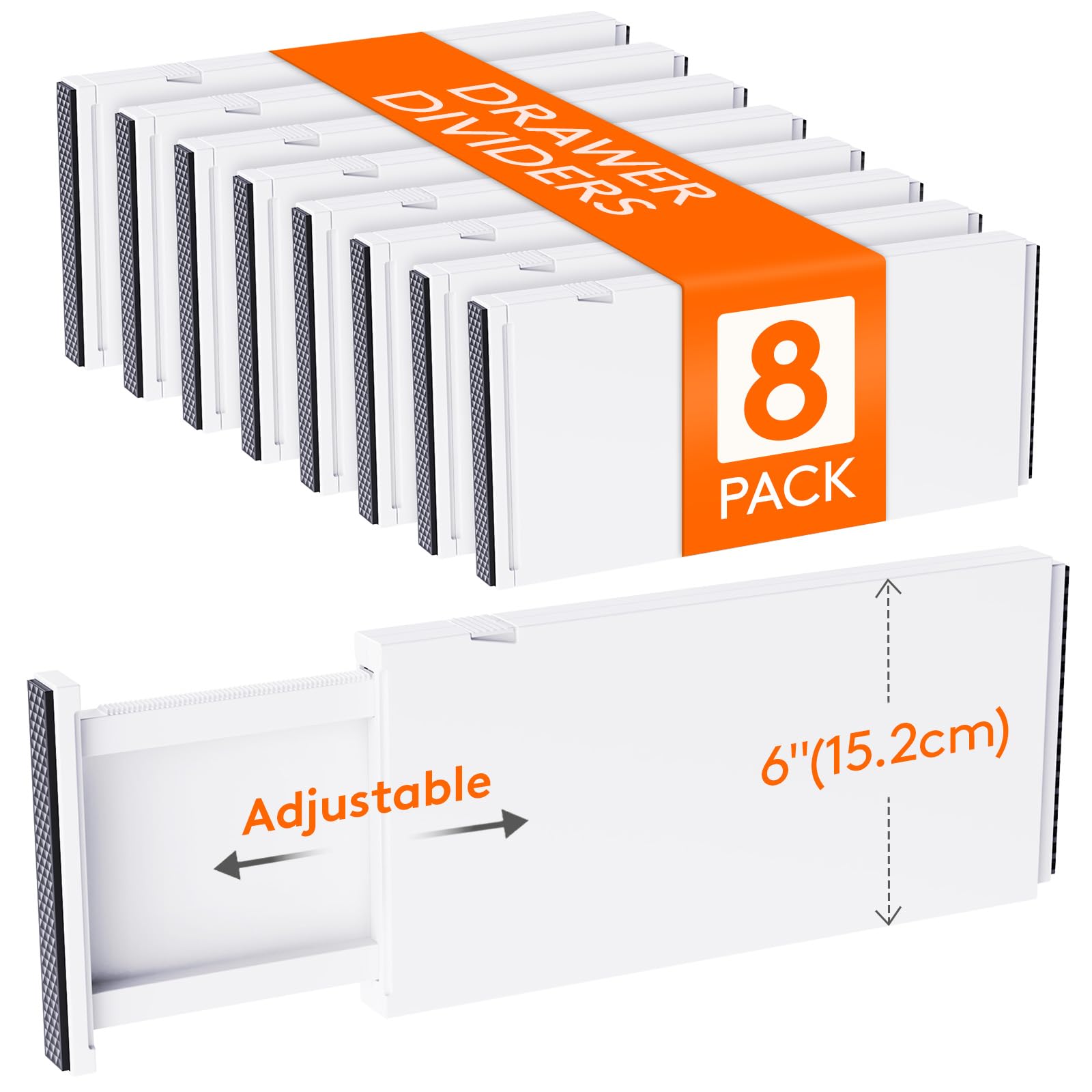 6" Tall Upgrade Drawer Dividers (8 Count)