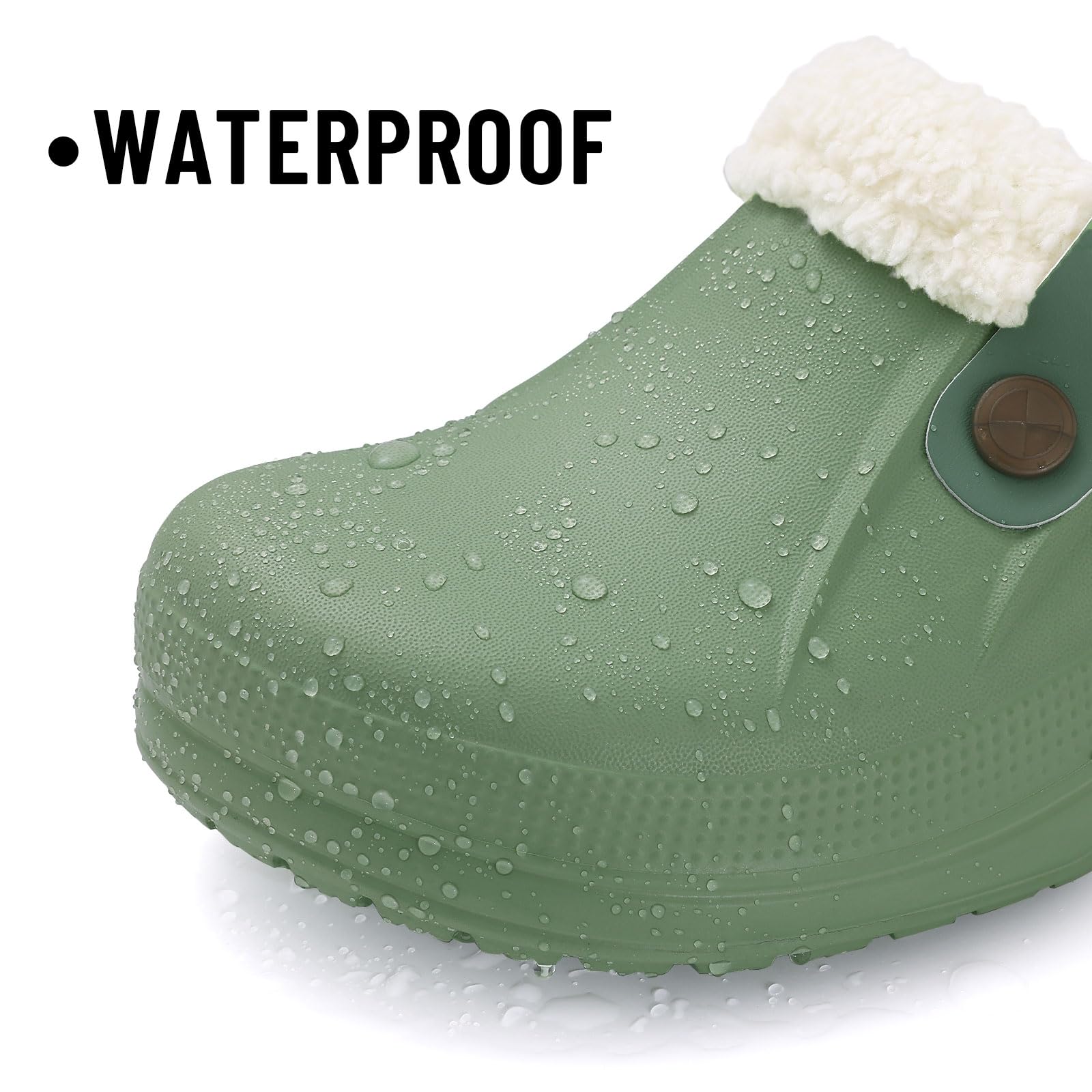 Fur Lined Clogs for Women & Men Fuzzy Slippers with Memory Foam