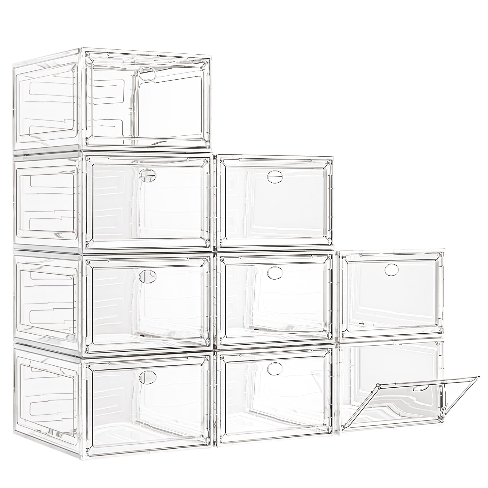 Large Thick Clear Shoe Organizer (9 Count)