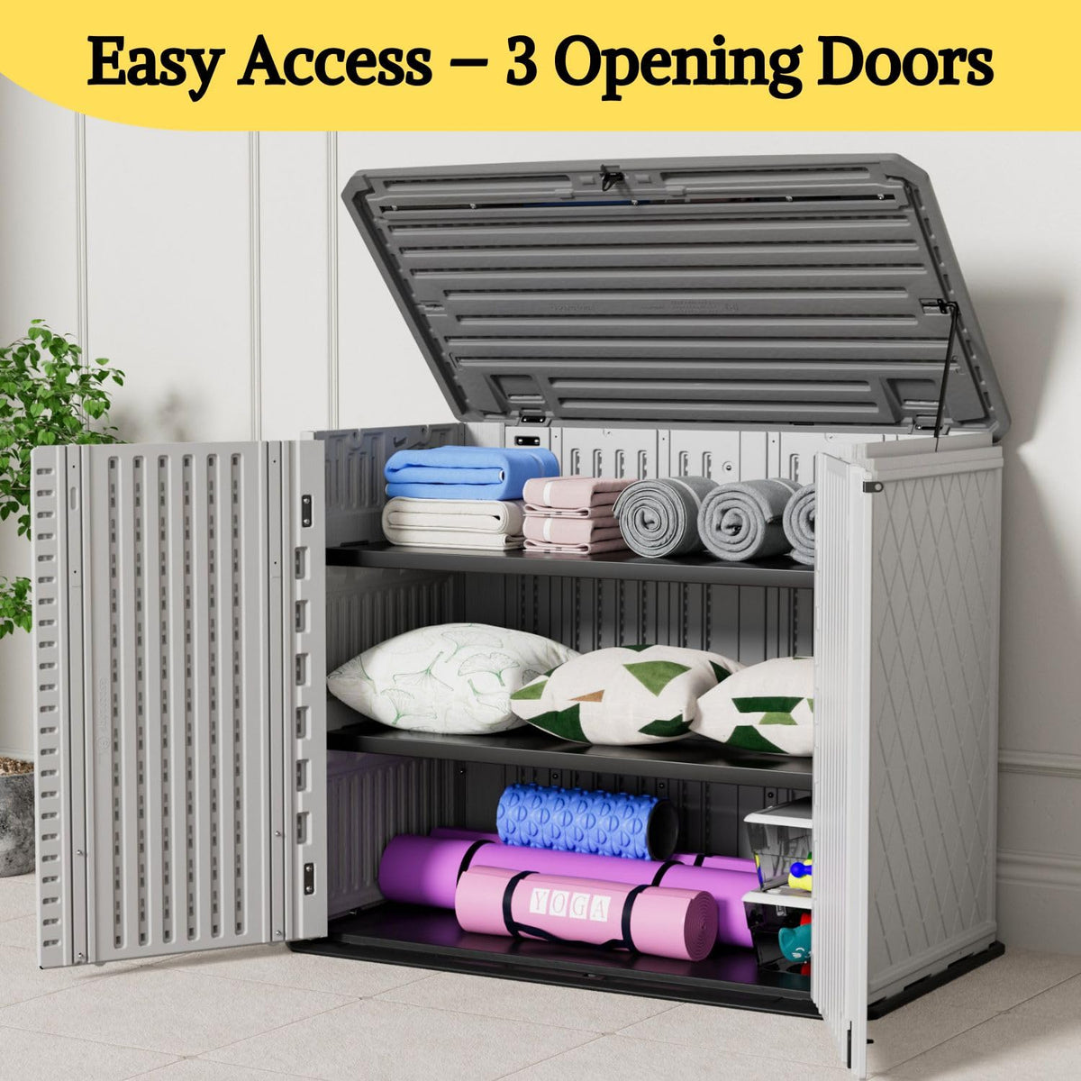 4x2.5 FT Outdoor Storage Shed