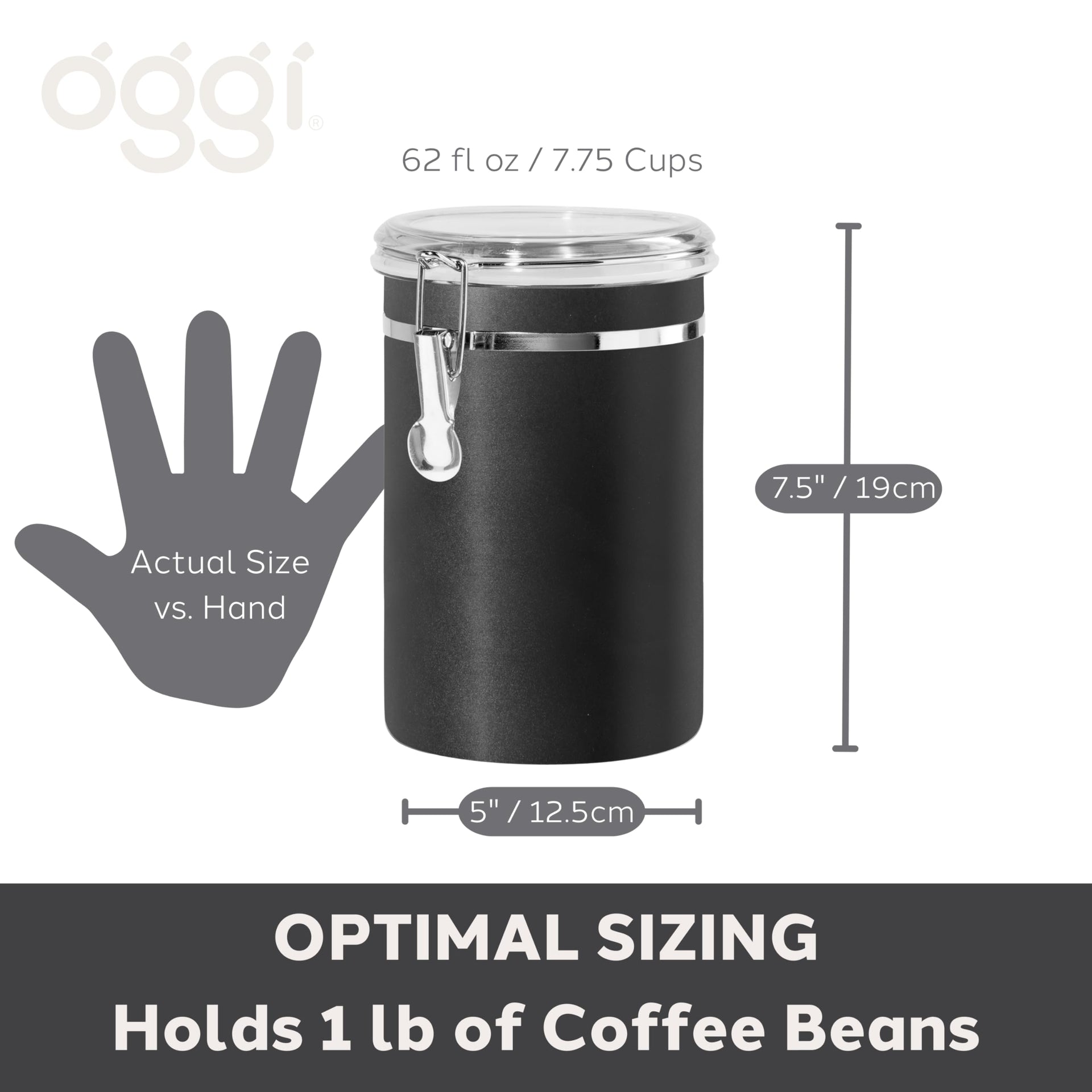 Stainless Steel Kitchen Canister 62 fl oz